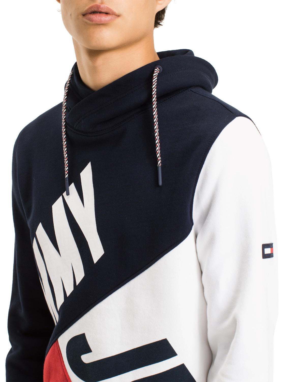 tommy hilfiger funnel neck hoodie