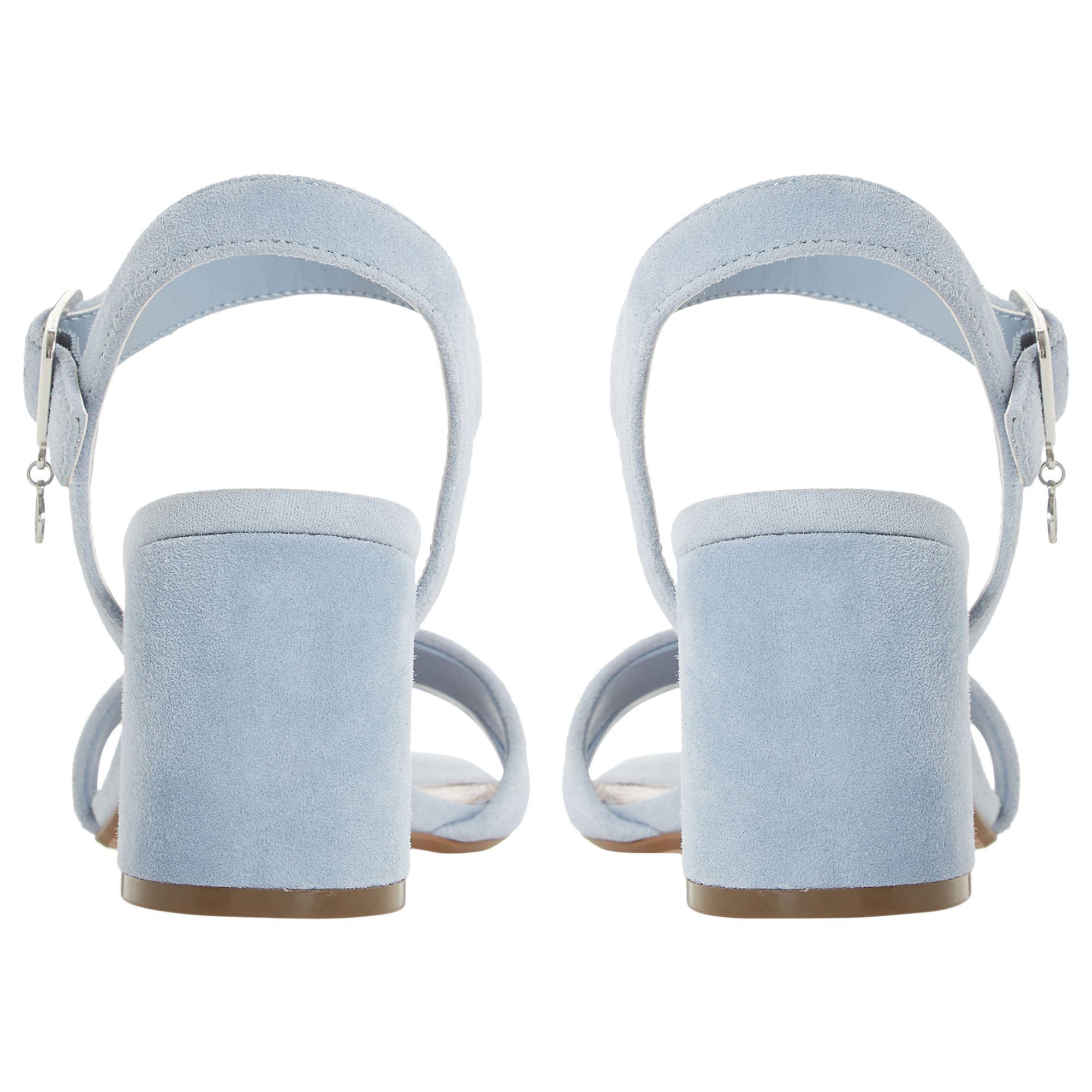 Dune Leather Meggan Block Heel Sandals 