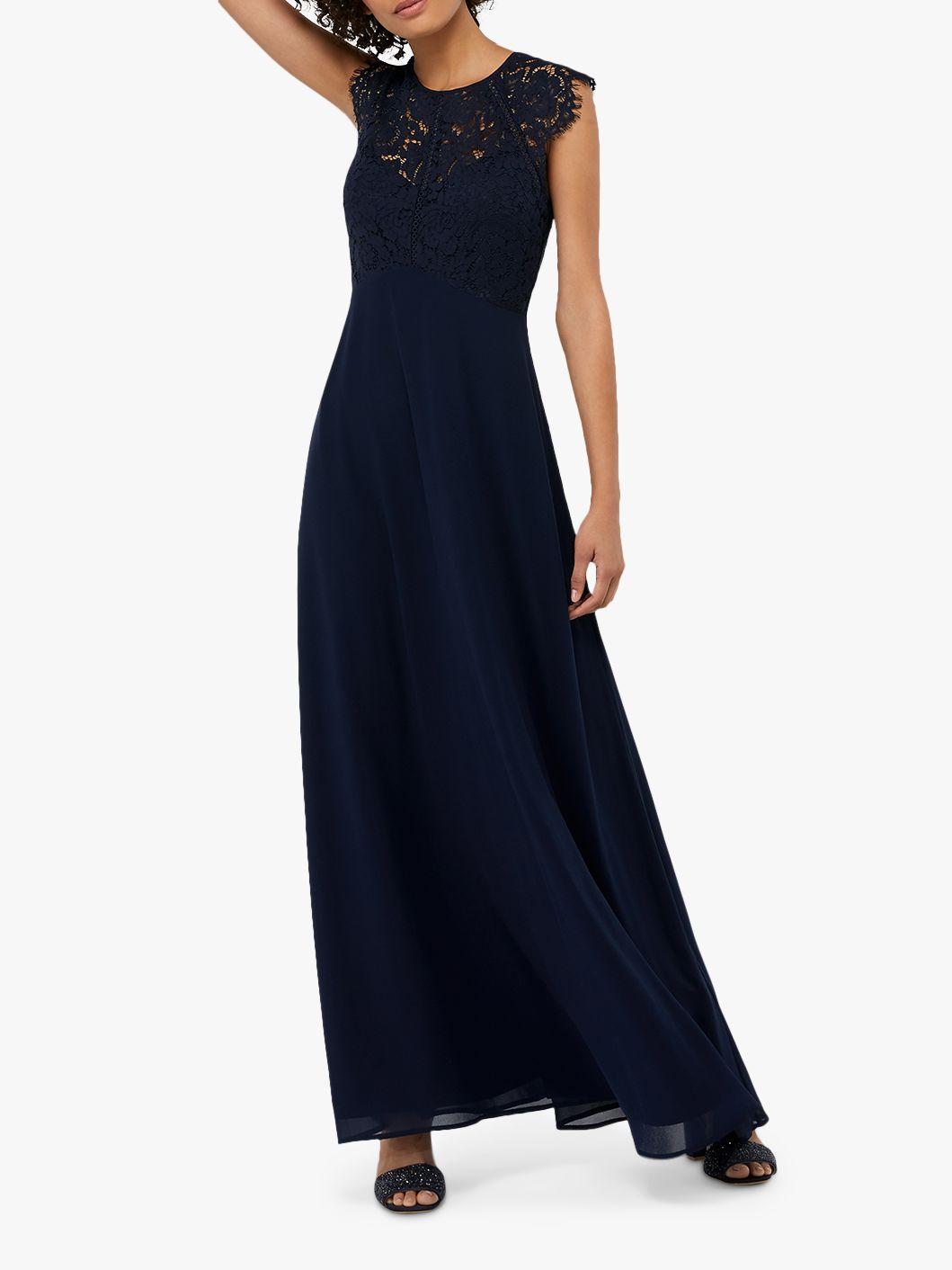 monsoon brigitte navy dress