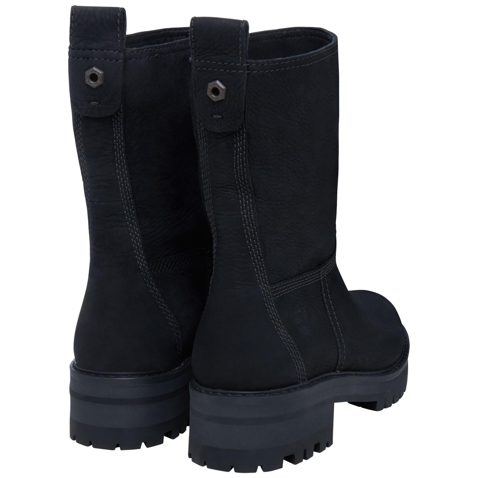 timberland black courmayeur valley mid boots