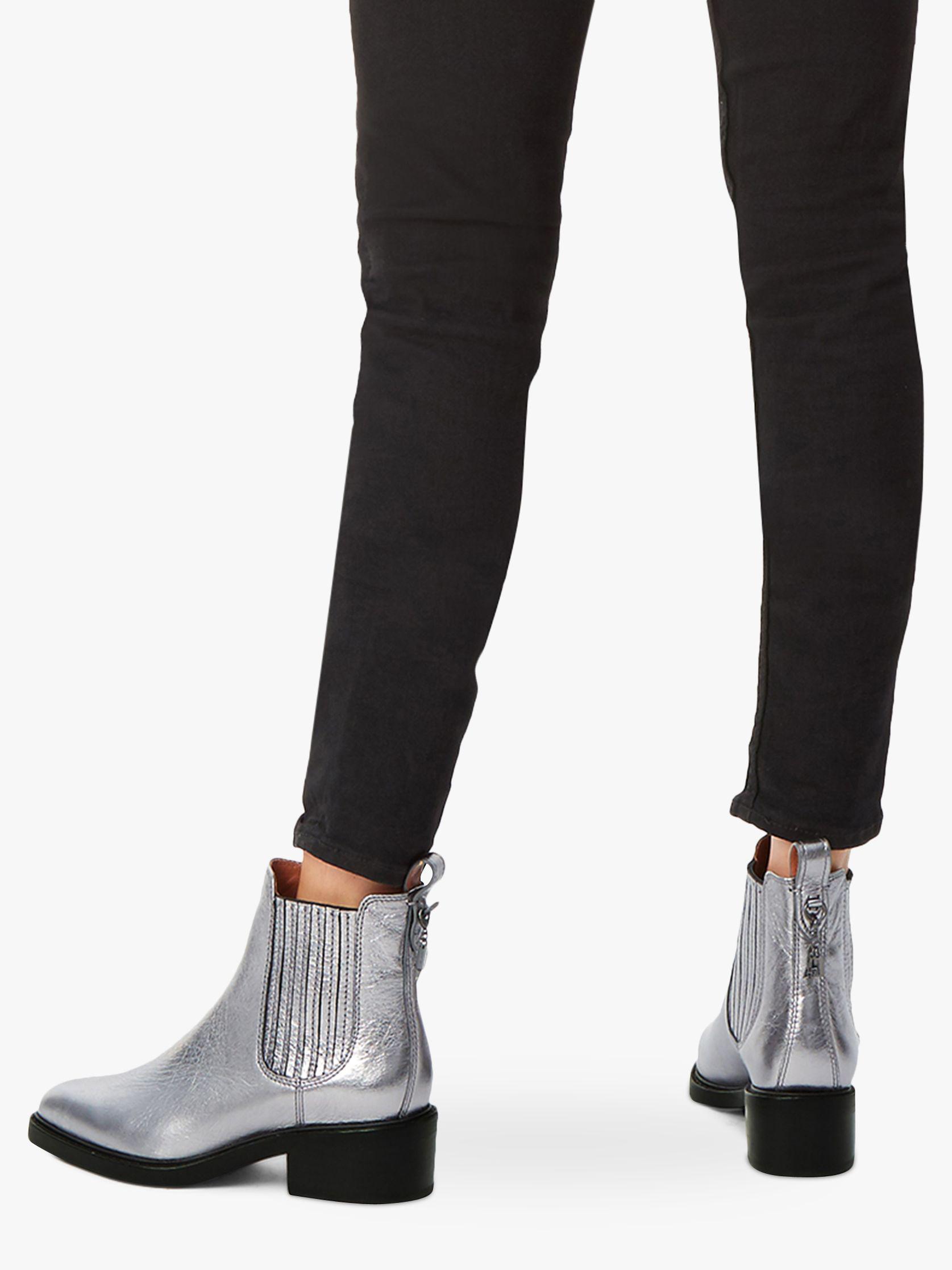 coach silver boots