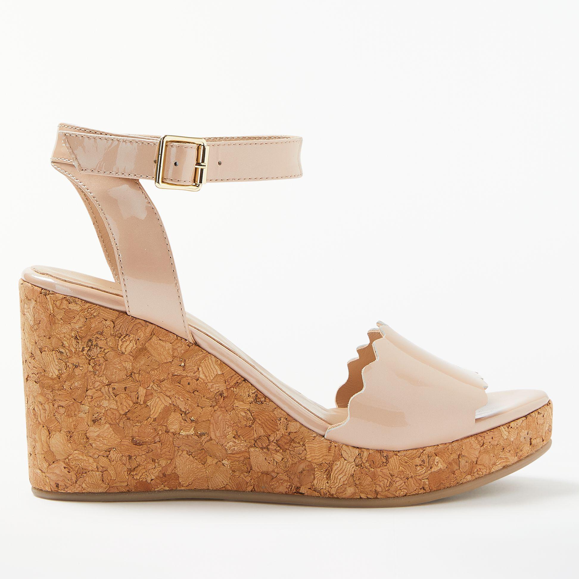 Wedge Heel Natural In Lewis Sandals Lyst Katrina John vIyY7gmb6f