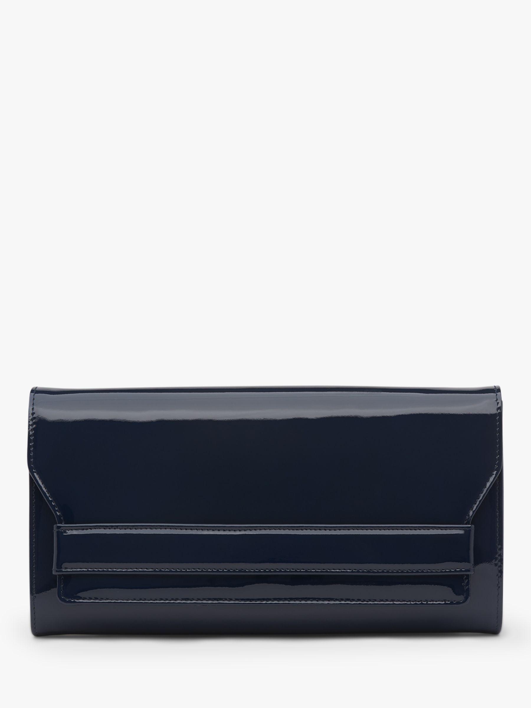 small navy clutch