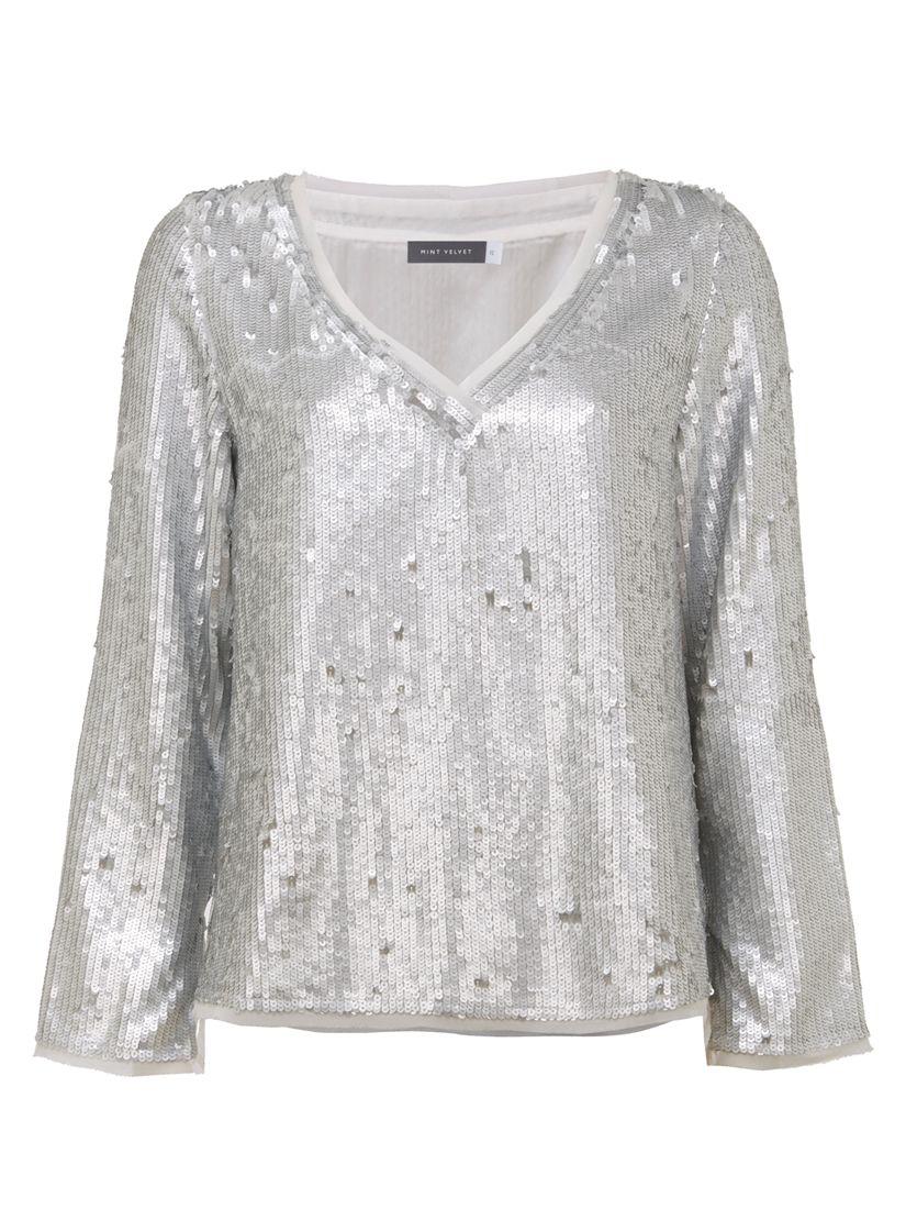 mint velvet sparkle top