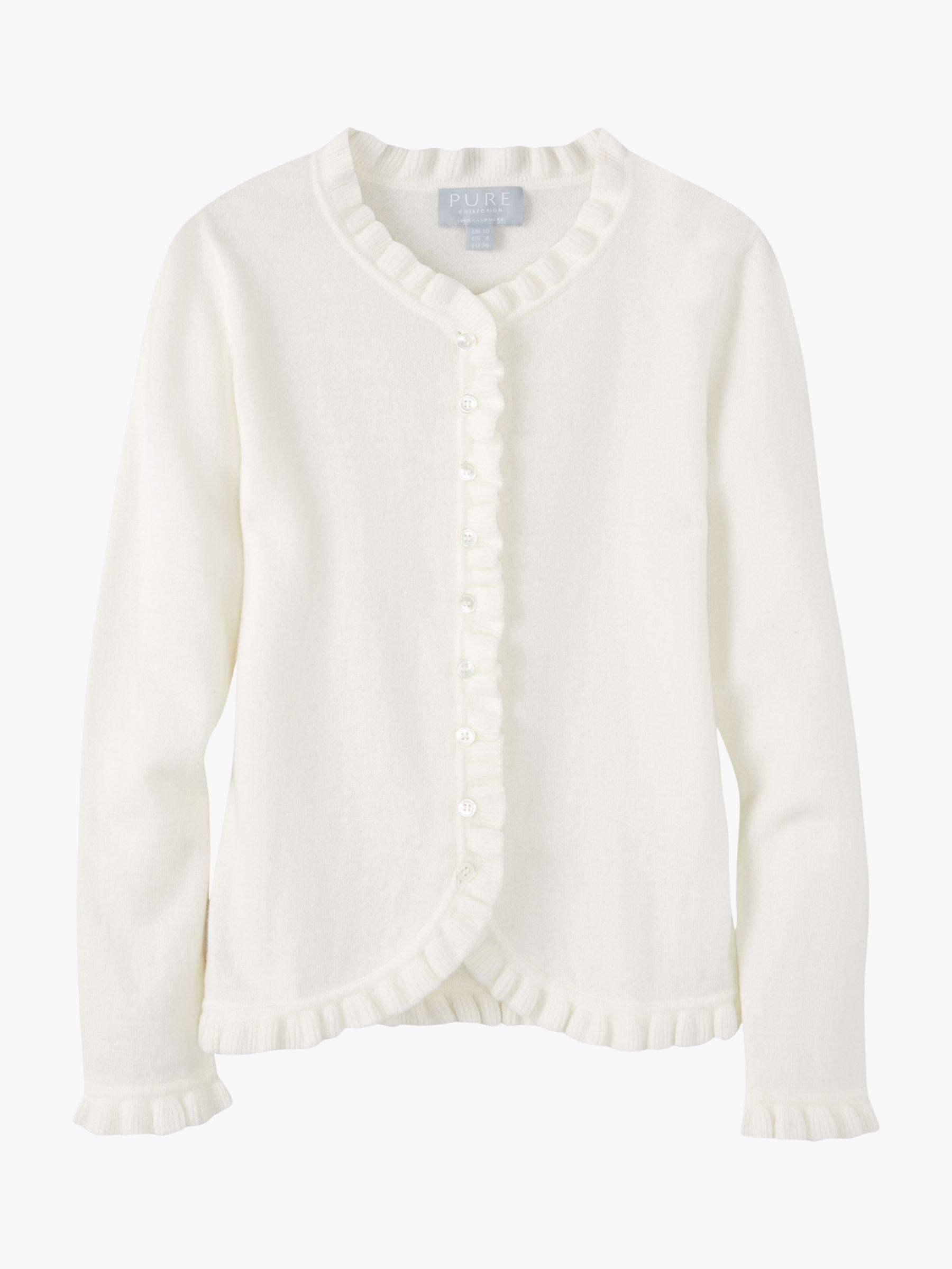 pure white cardigan