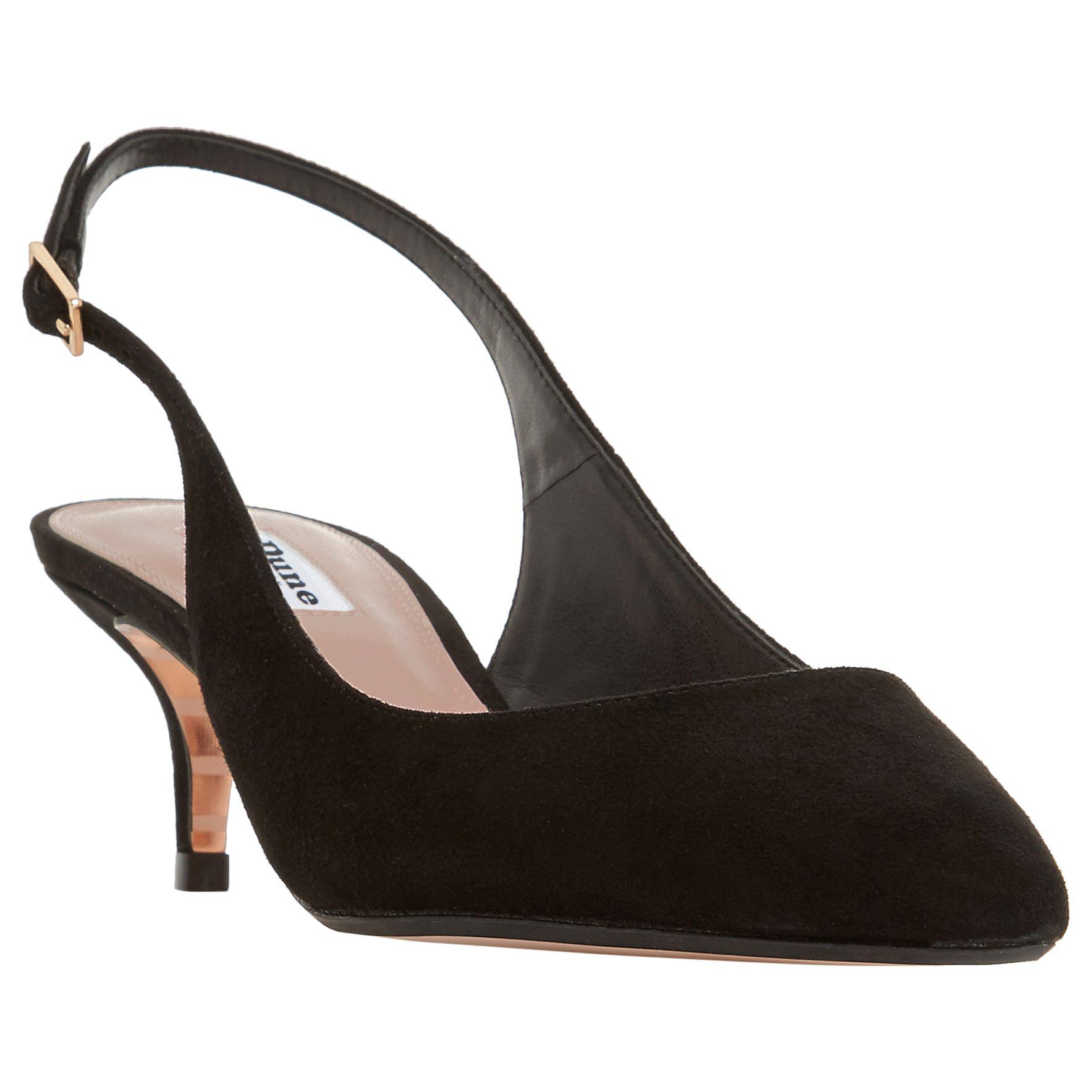 dune kitten heel slingbacks