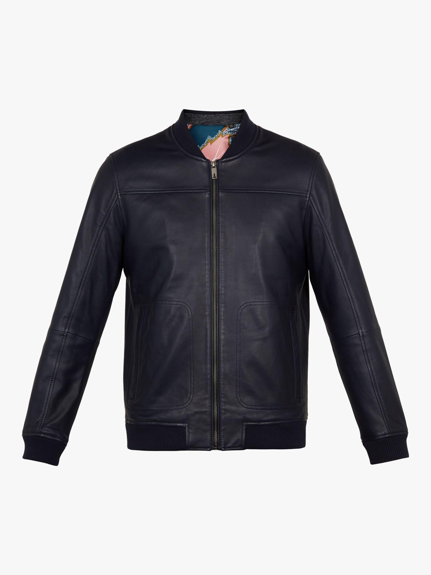 ted baker leather bomber jacket