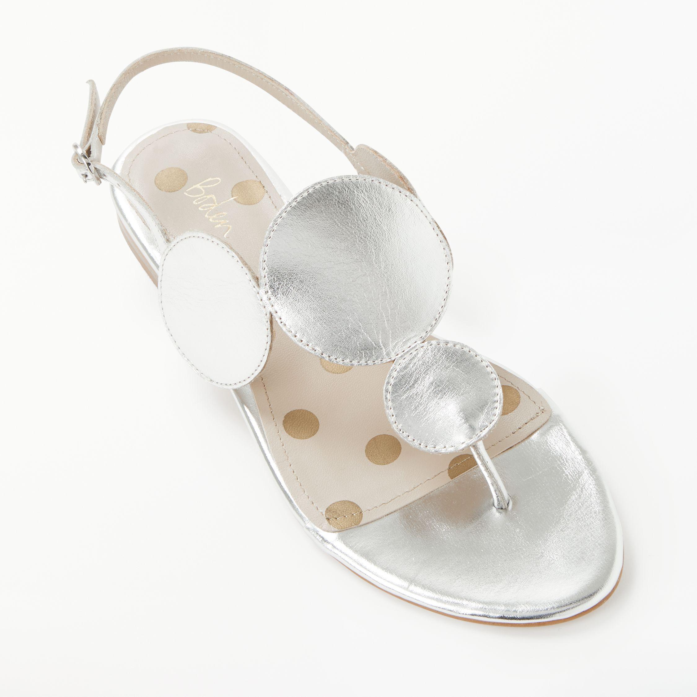 boden silver sandals