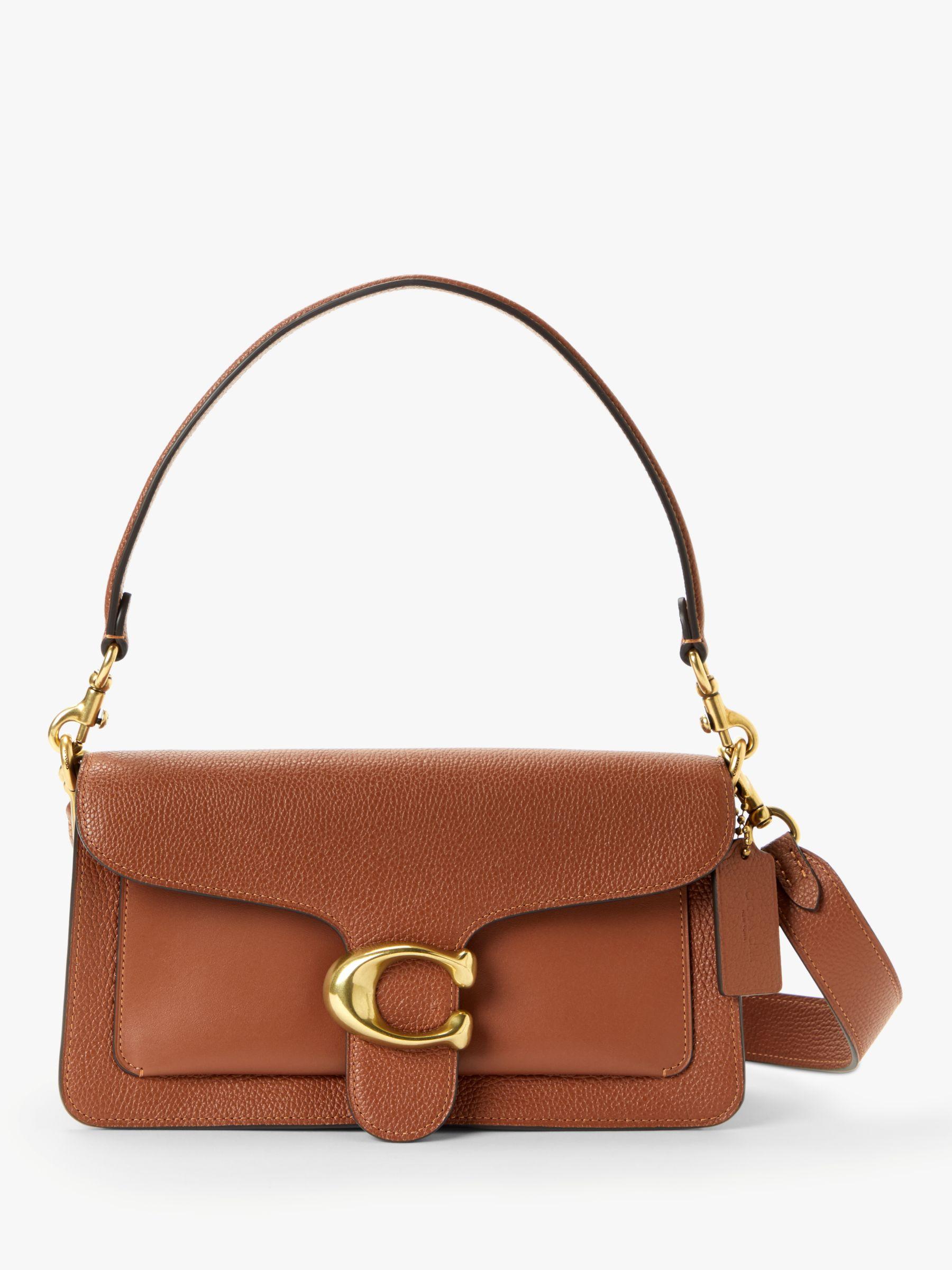 COACH Tabby 26 Leather Shoulder Bag in Brown | Lyst UK