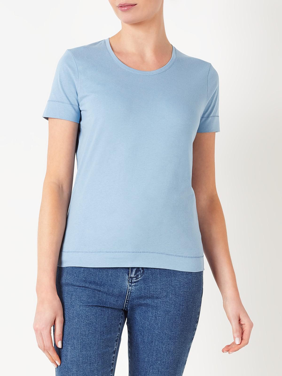 John Lewis Cotton Modern Tshirt in Pale Blue (Blue) Lyst