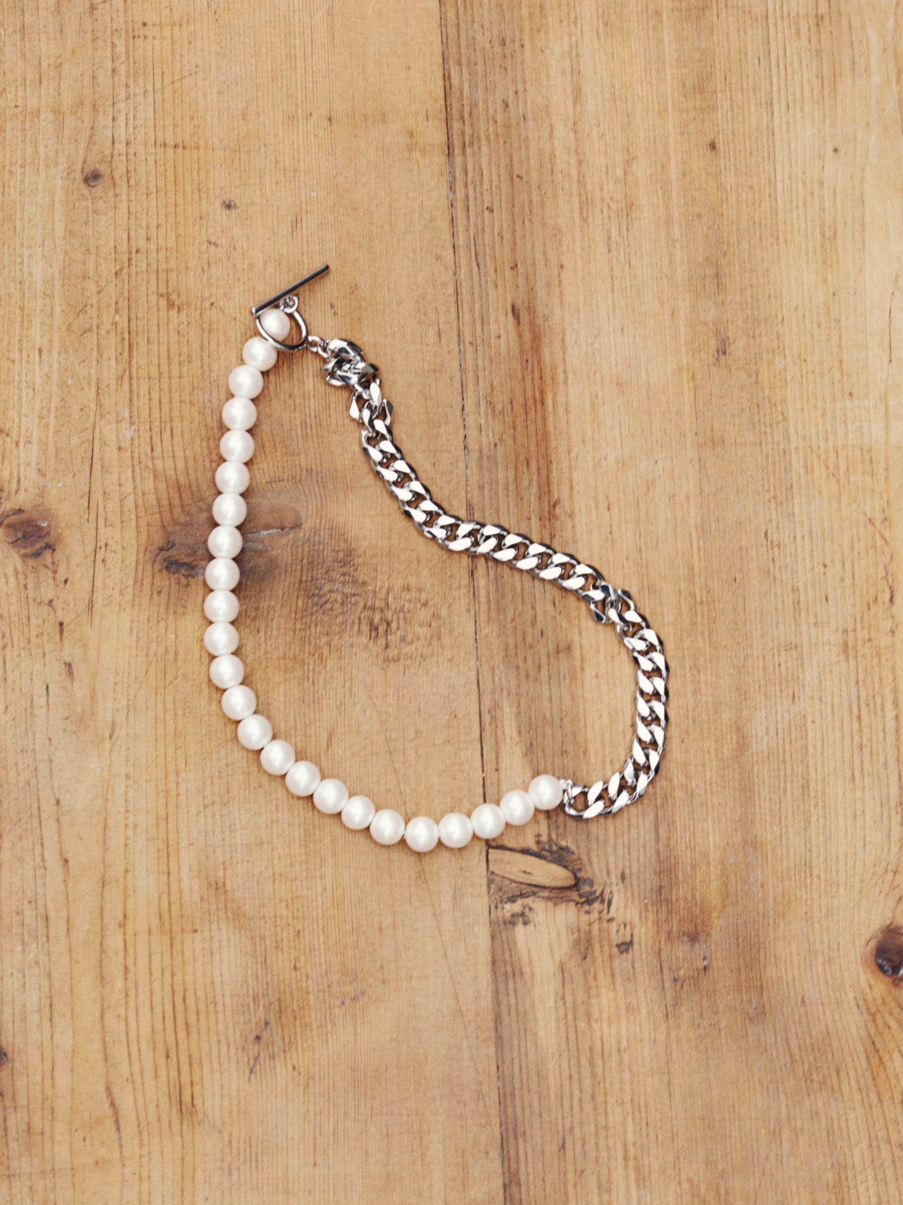 Jon Richard Cream Seed Pearl Necklace, Natural at John Lewis & Partners