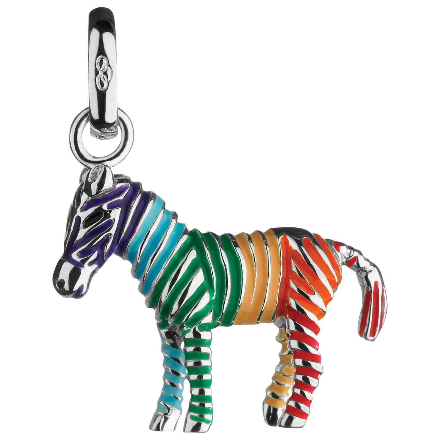 Links Of London Sterling Silver Rainbow Zebra Charm Lyst