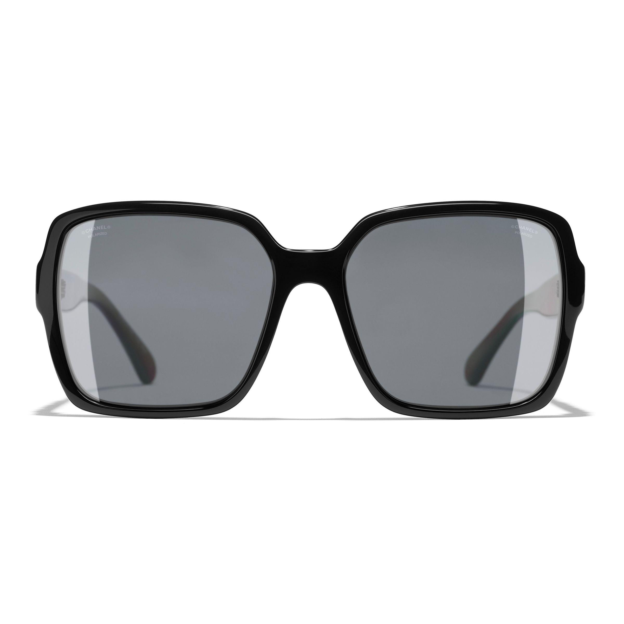 Chanel Rectangular Sunglasses Ch5408 Black/grey
