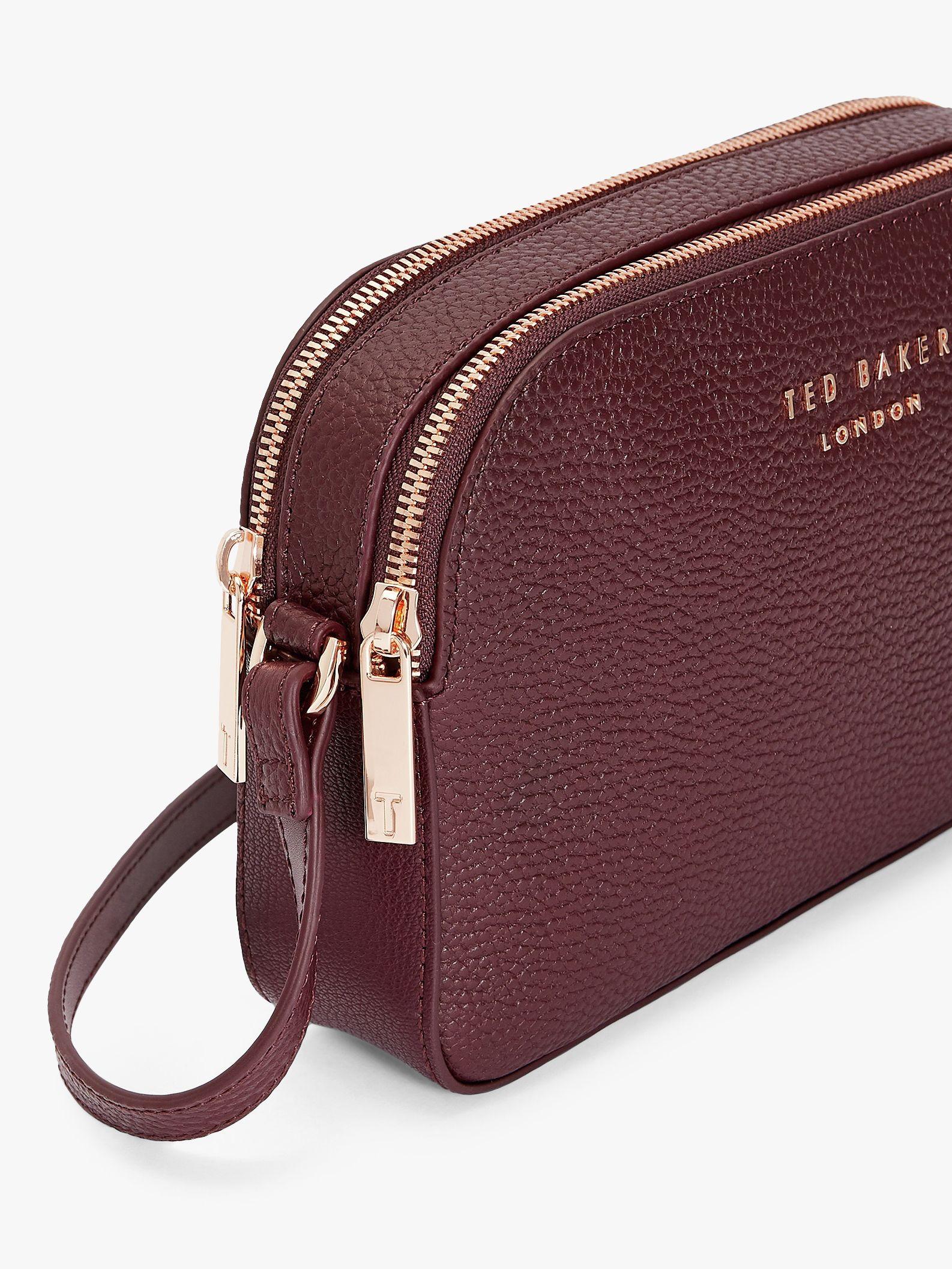 Ted Baker Daisi Leather Camera Bag in Red Bordeaux (Red) - Lyst