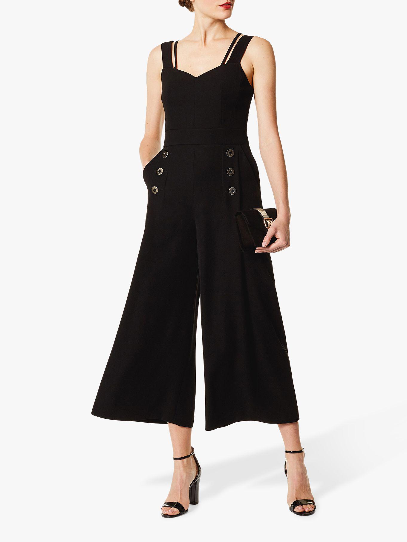 karen millen open back jumpsuit
