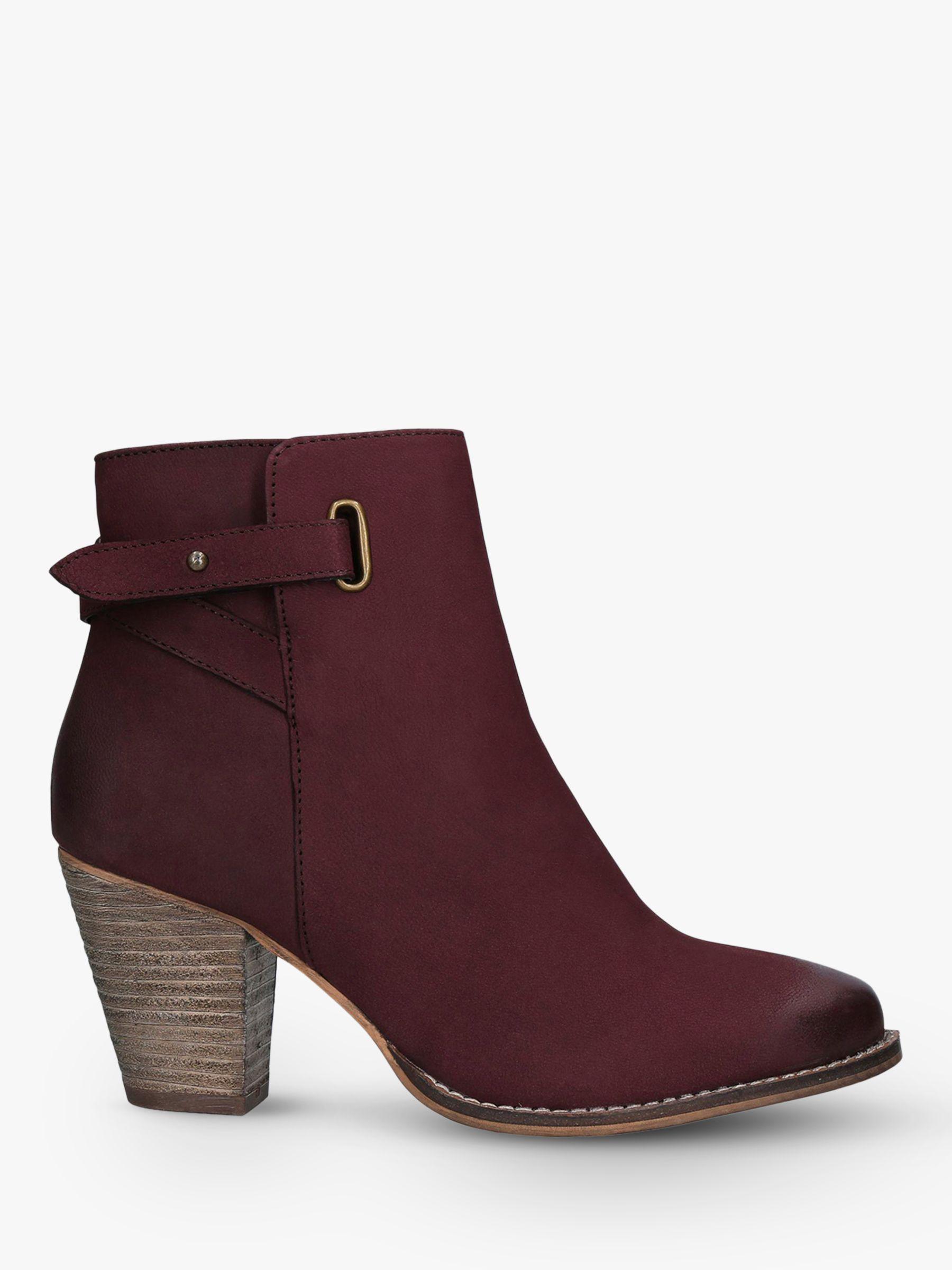 carvela wine ankle boots