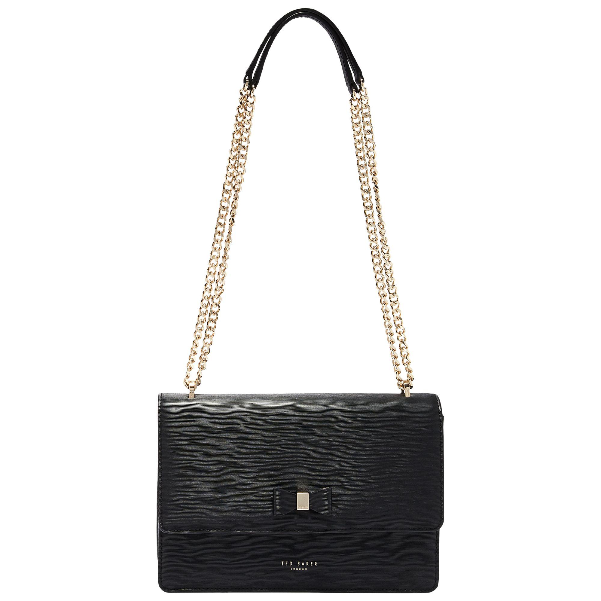 Ted Baker Delila Bow Leather Cross Body Bag In Black Lyst Gallery