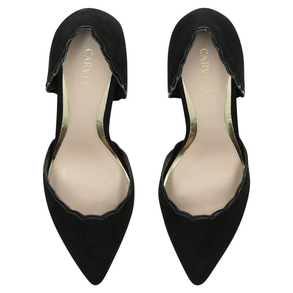 carvela black court shoes