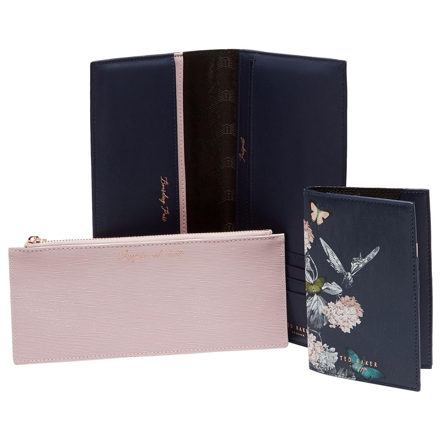 Ted Baker Landry Narrnia Leather Travel Wallet & Passport Holder in