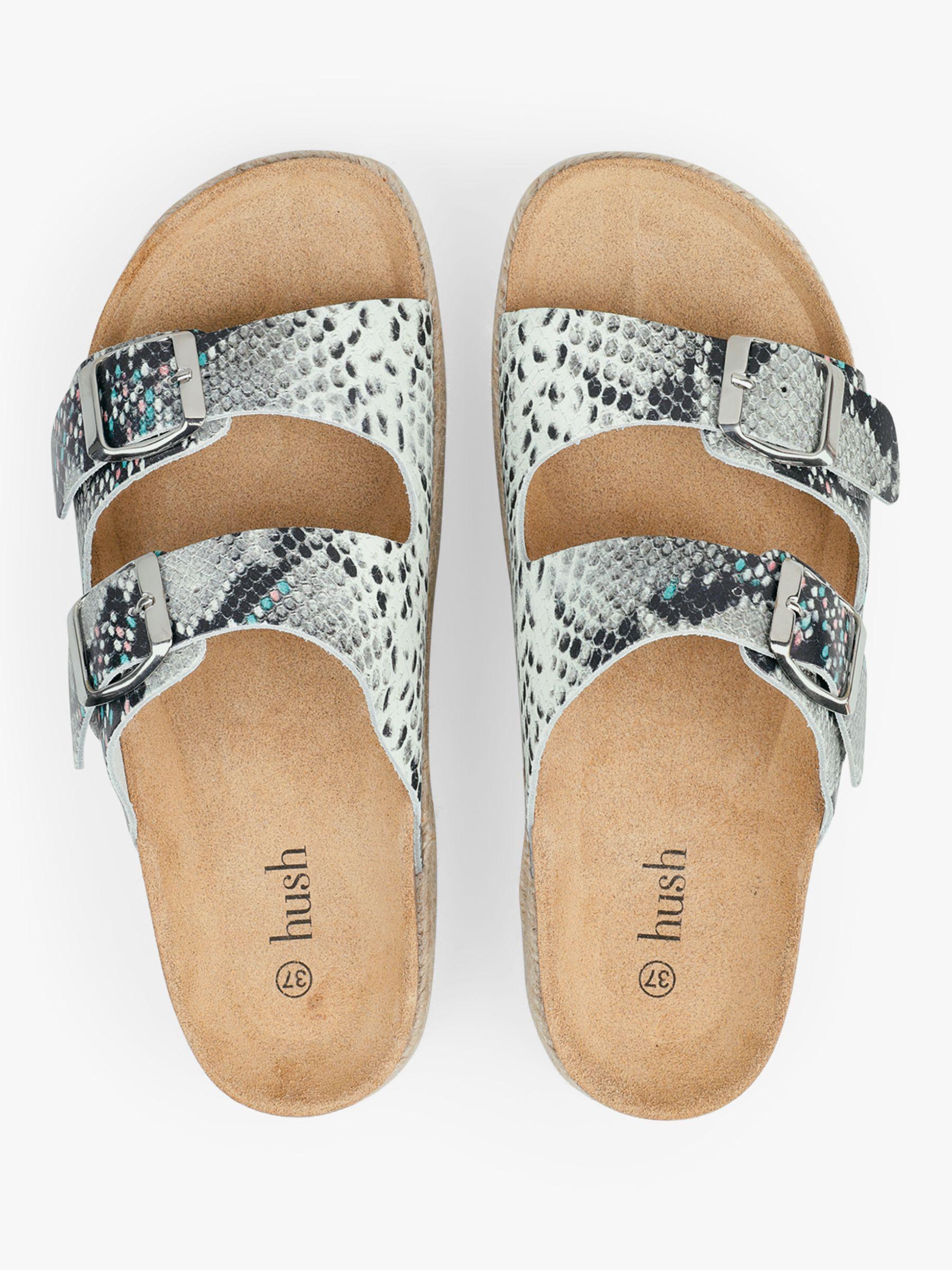 hush woodstock sandals black