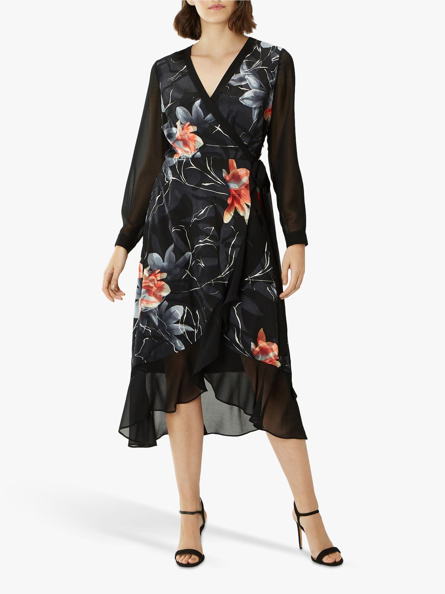 moira jacquard wrap dress