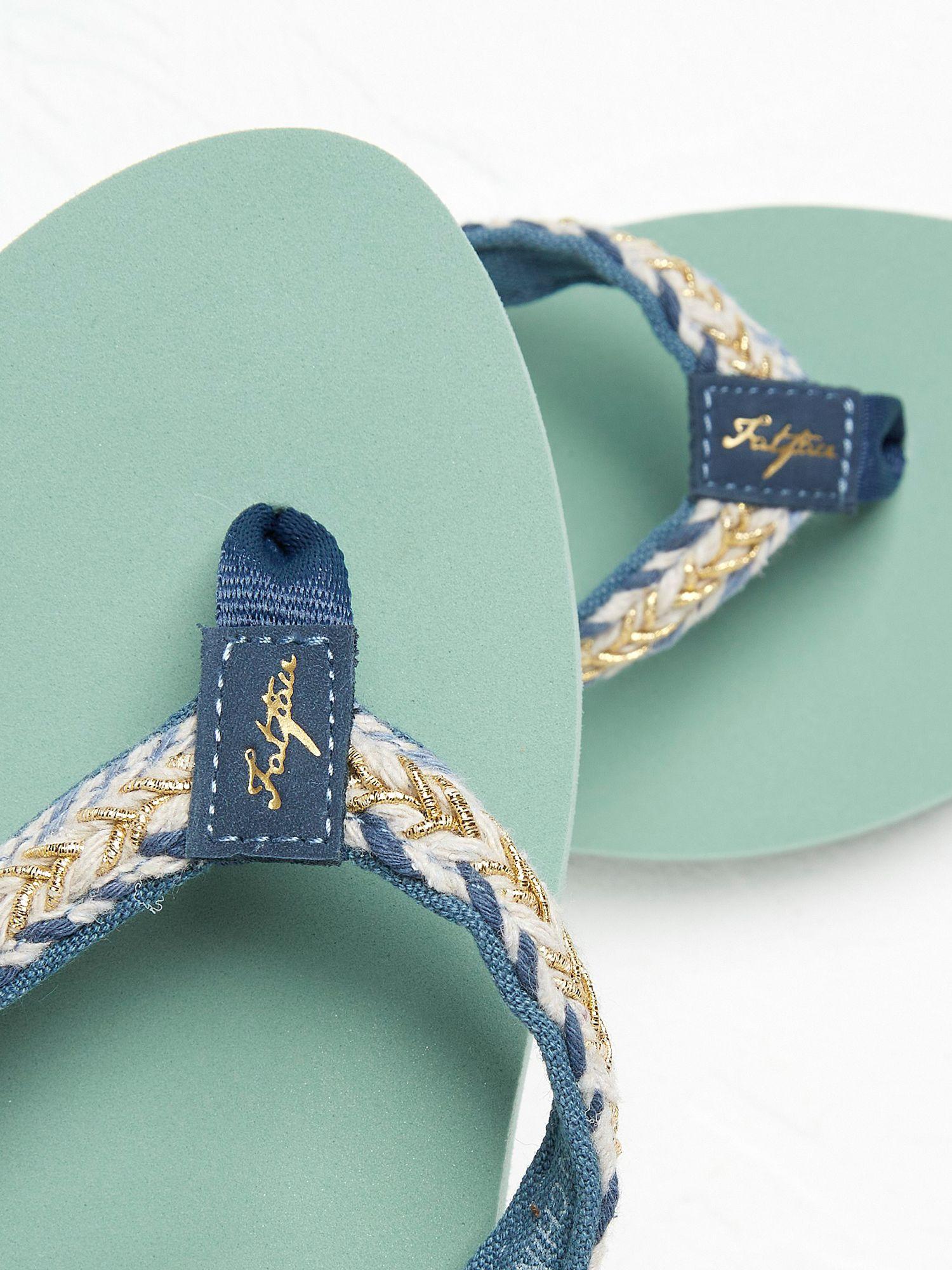 FatFace Pentle Flip Flops in Green | Lyst UK