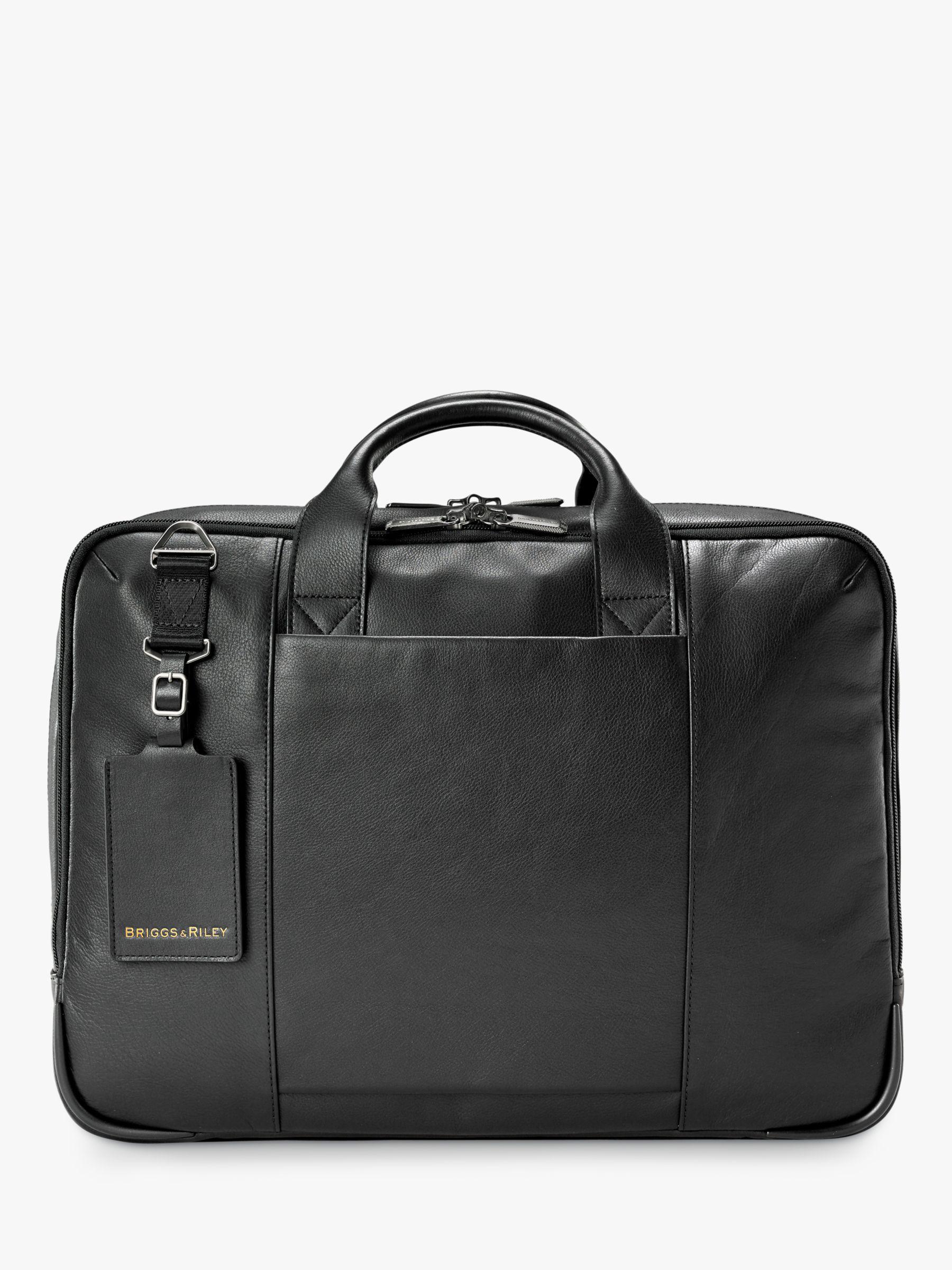 briggs and riley leather briefcase