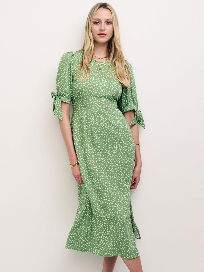 Nobody's Child Esme Floral Midi Dress in Green | Lyst UK