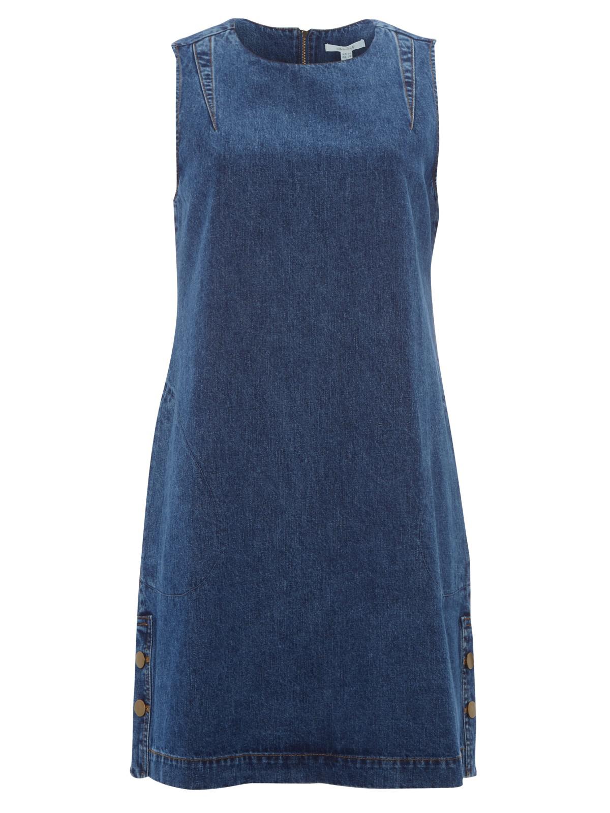 white stuff denim pinafore