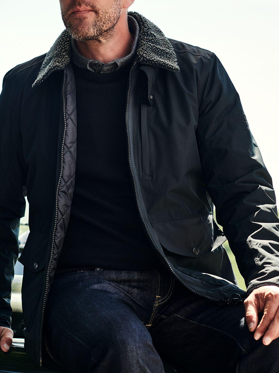 Barbour Land Rover Defender Afore Waterproof Jacket in Black for
