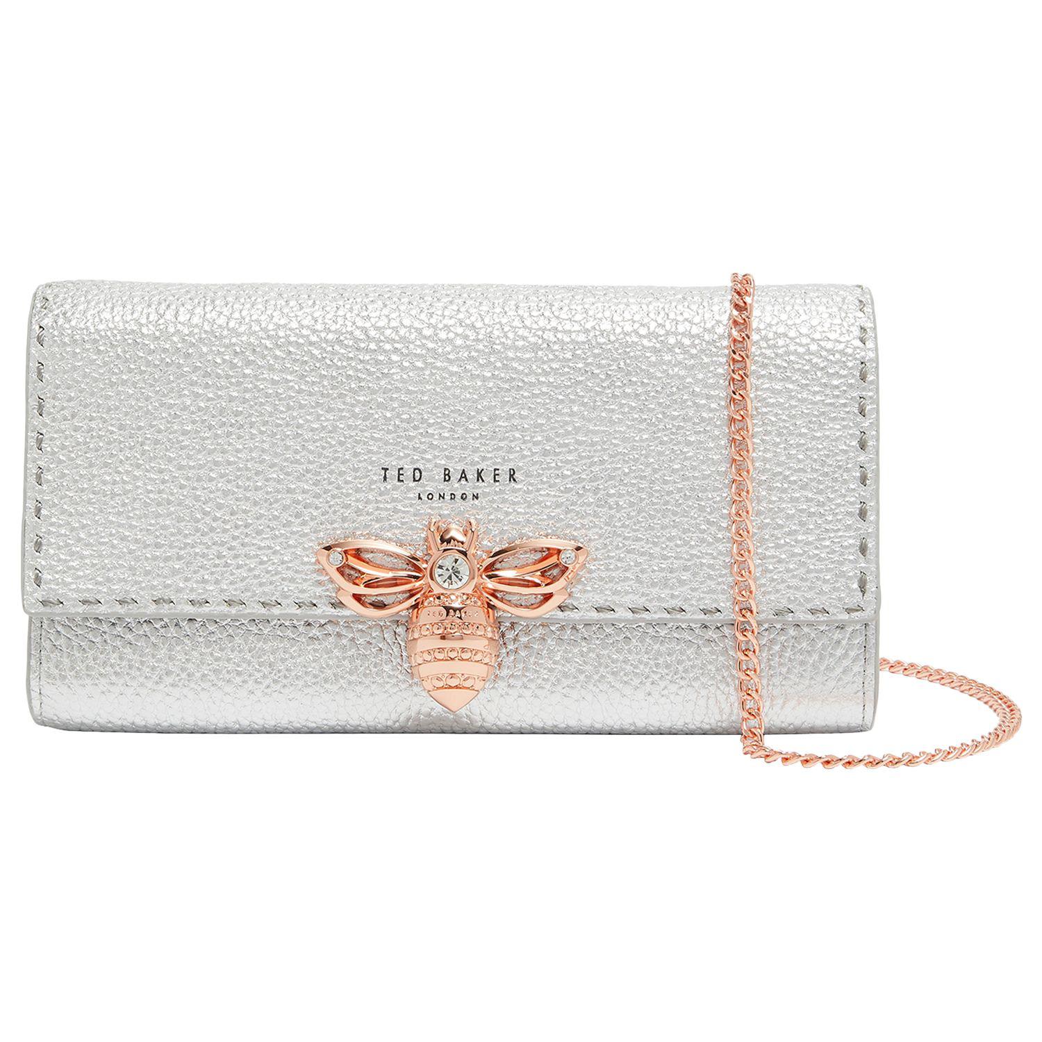 ted baker silver clutch