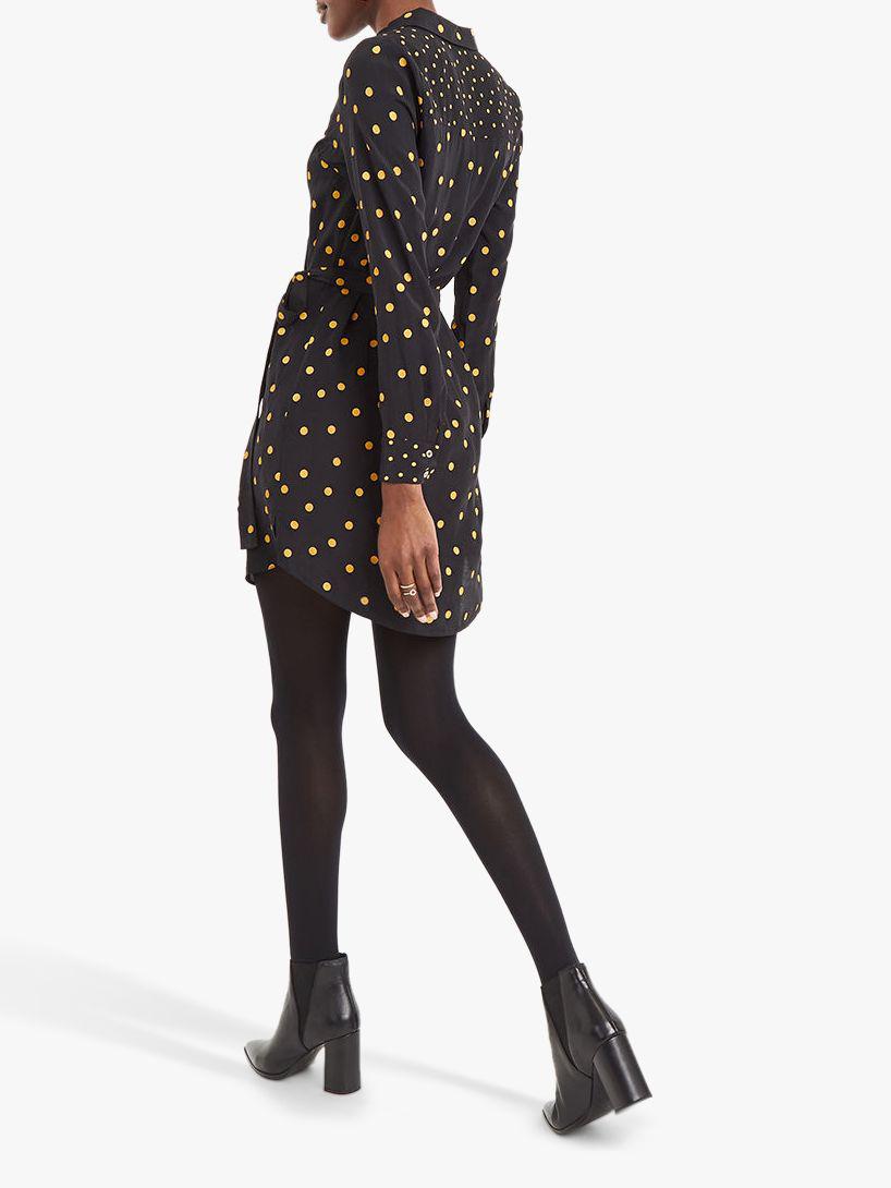 Oasis spot patched shirt dress top