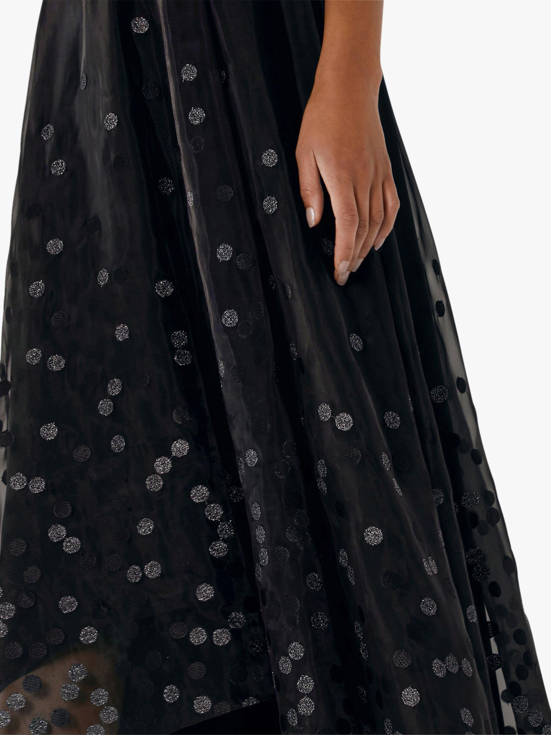 alodie spot embroidered dress