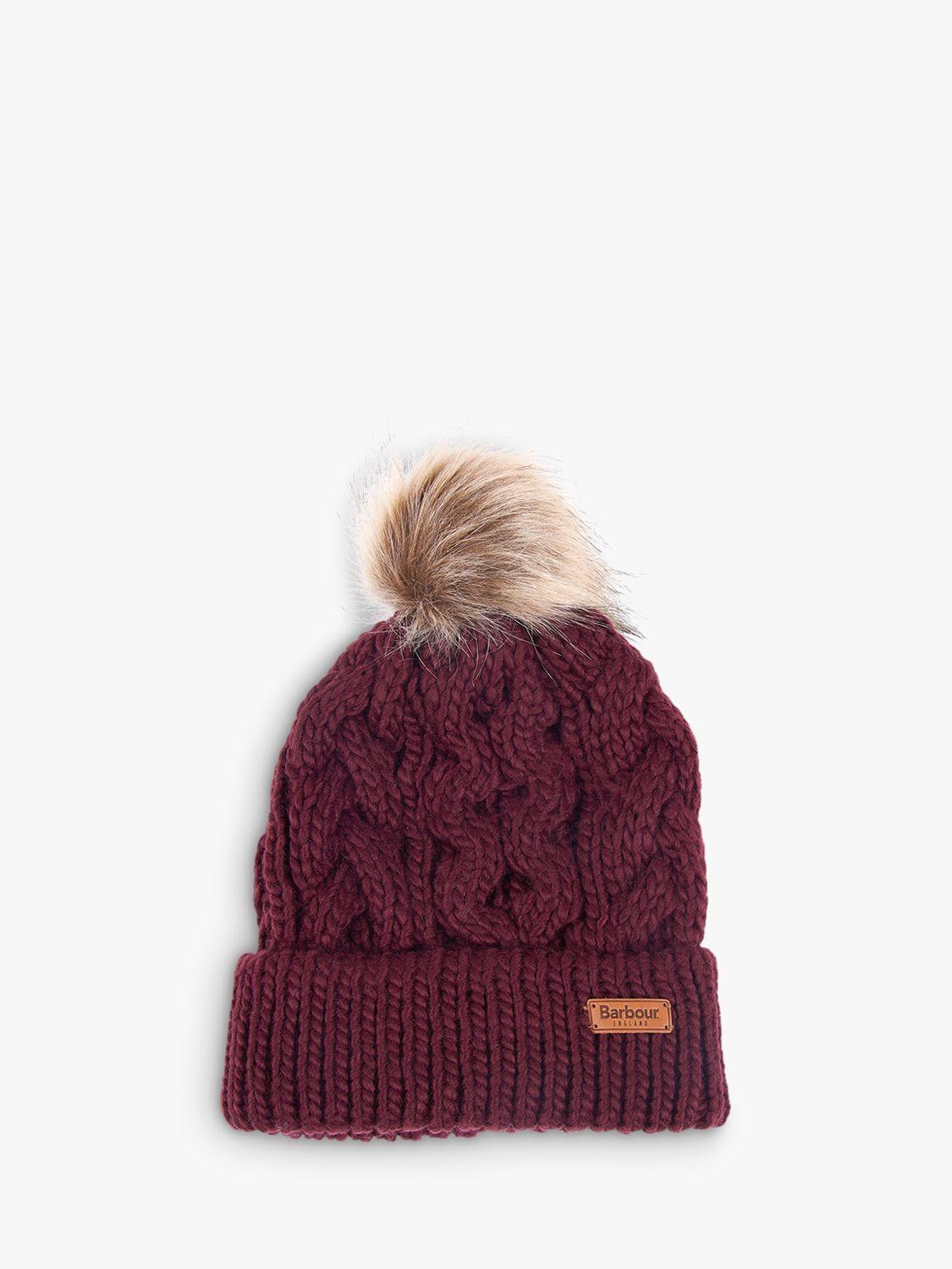 barbour cable knit beanie