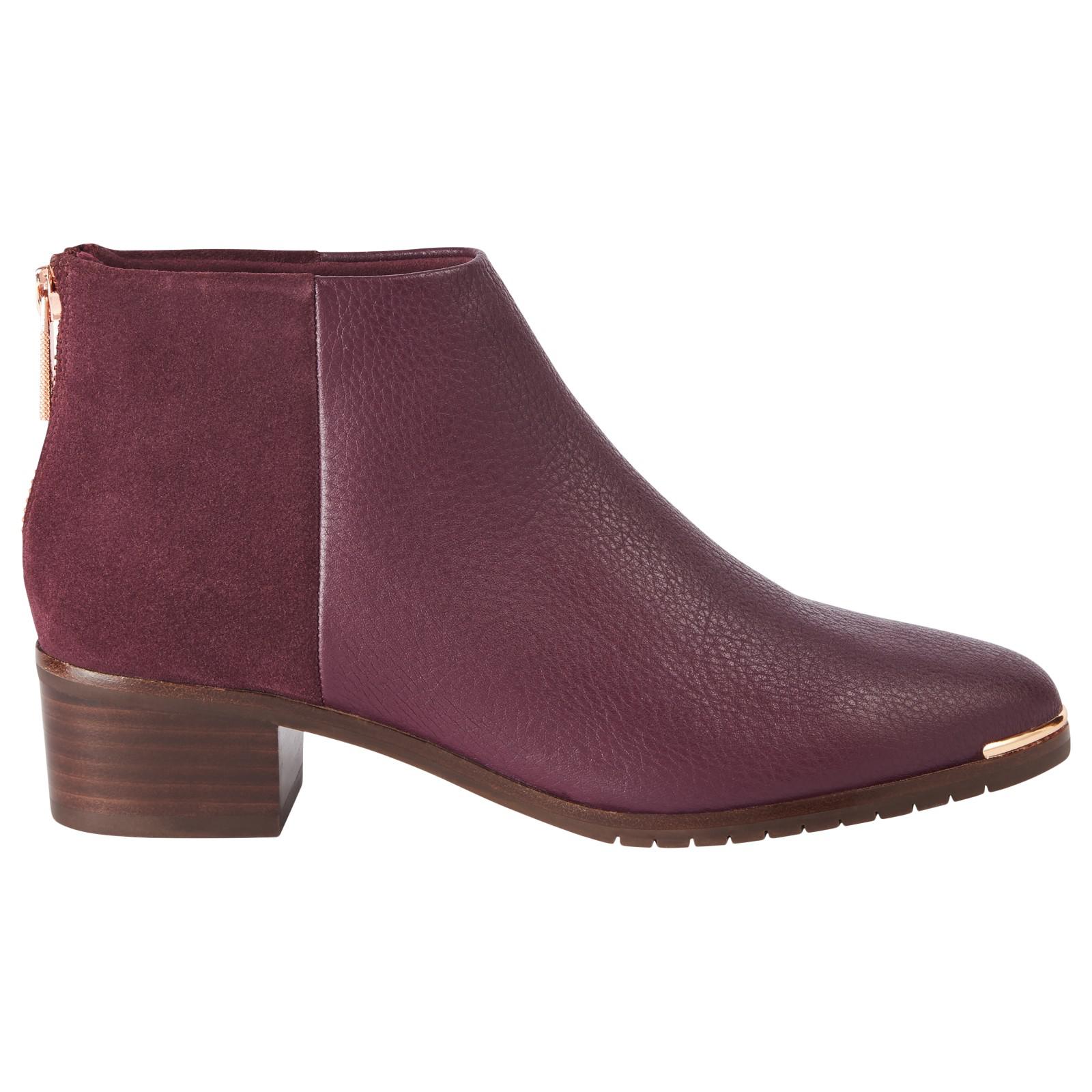 ted baker burgundy ankle boots