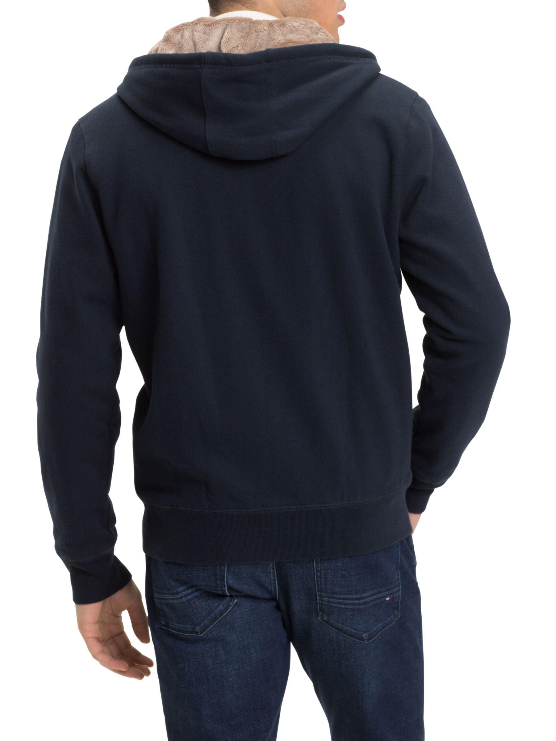 tommy hilfiger fleece lined hoodie