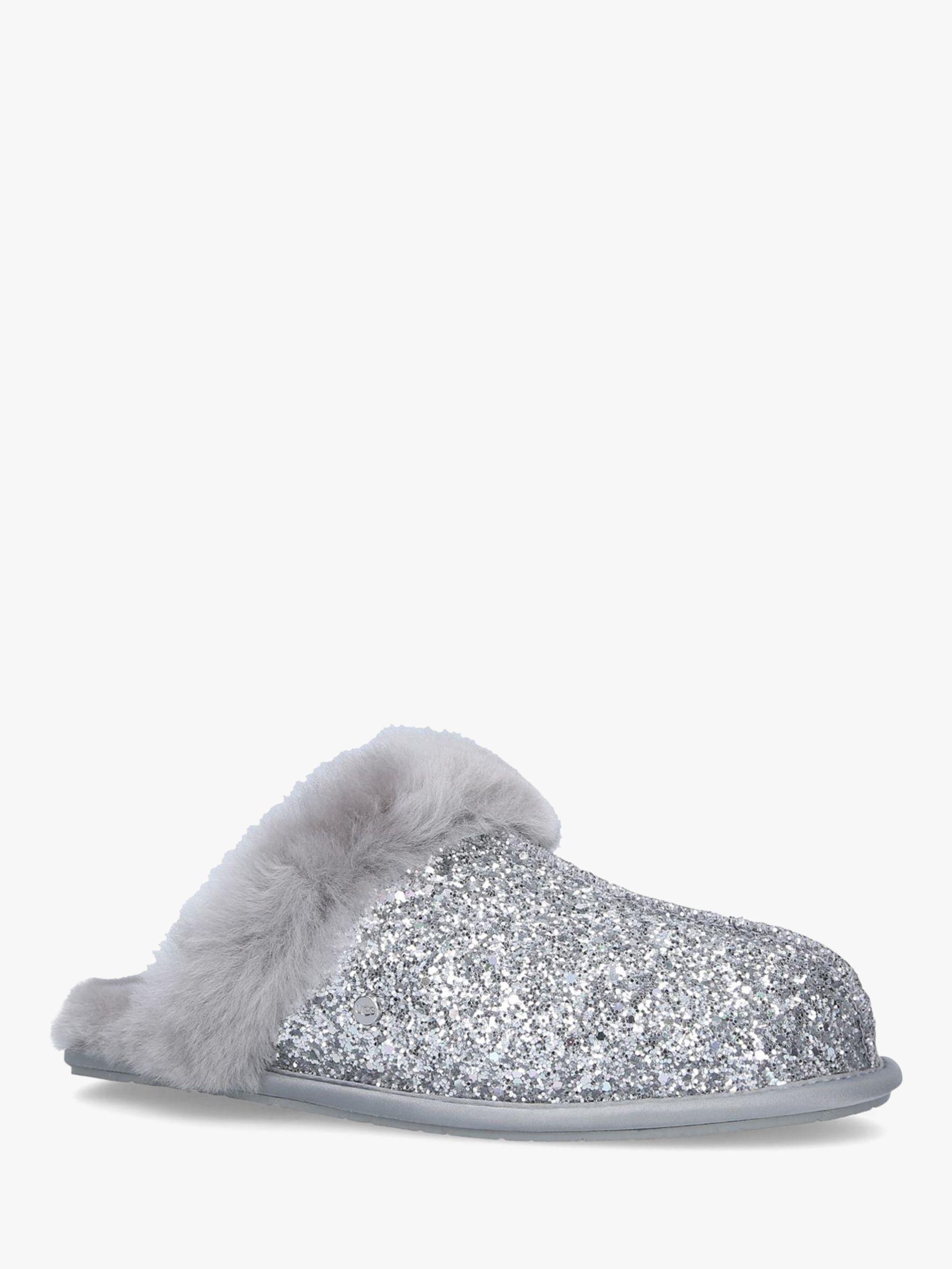silver glitter ugg slippers
