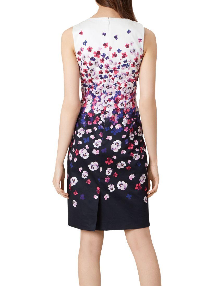 hobbs fiona dress navy ivory