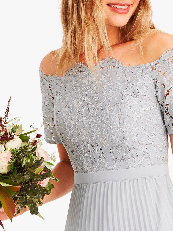 lace bardot maxi dress oasis
