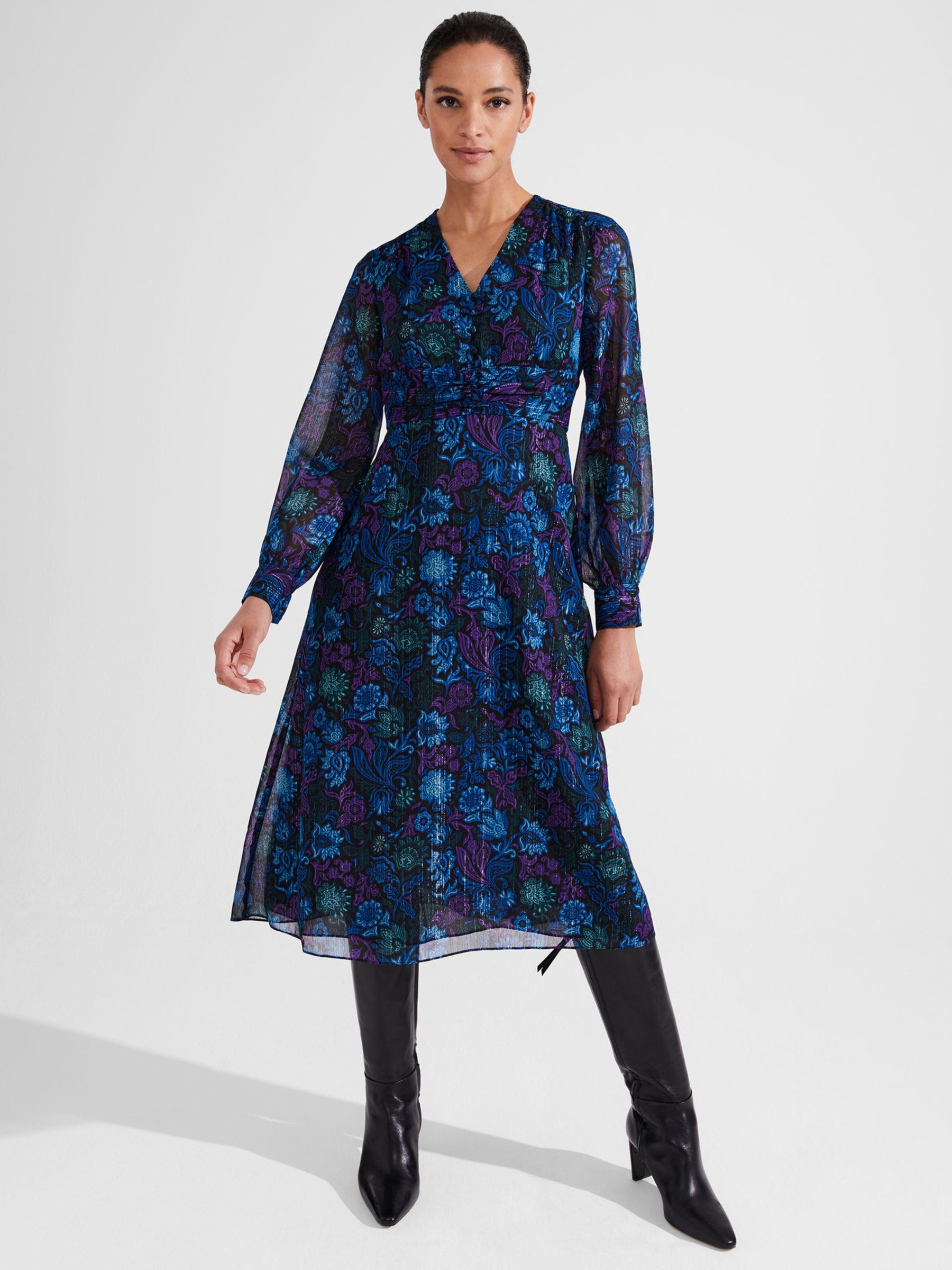 Hobbs Petite Saffron Dress in Blue Lyst UK