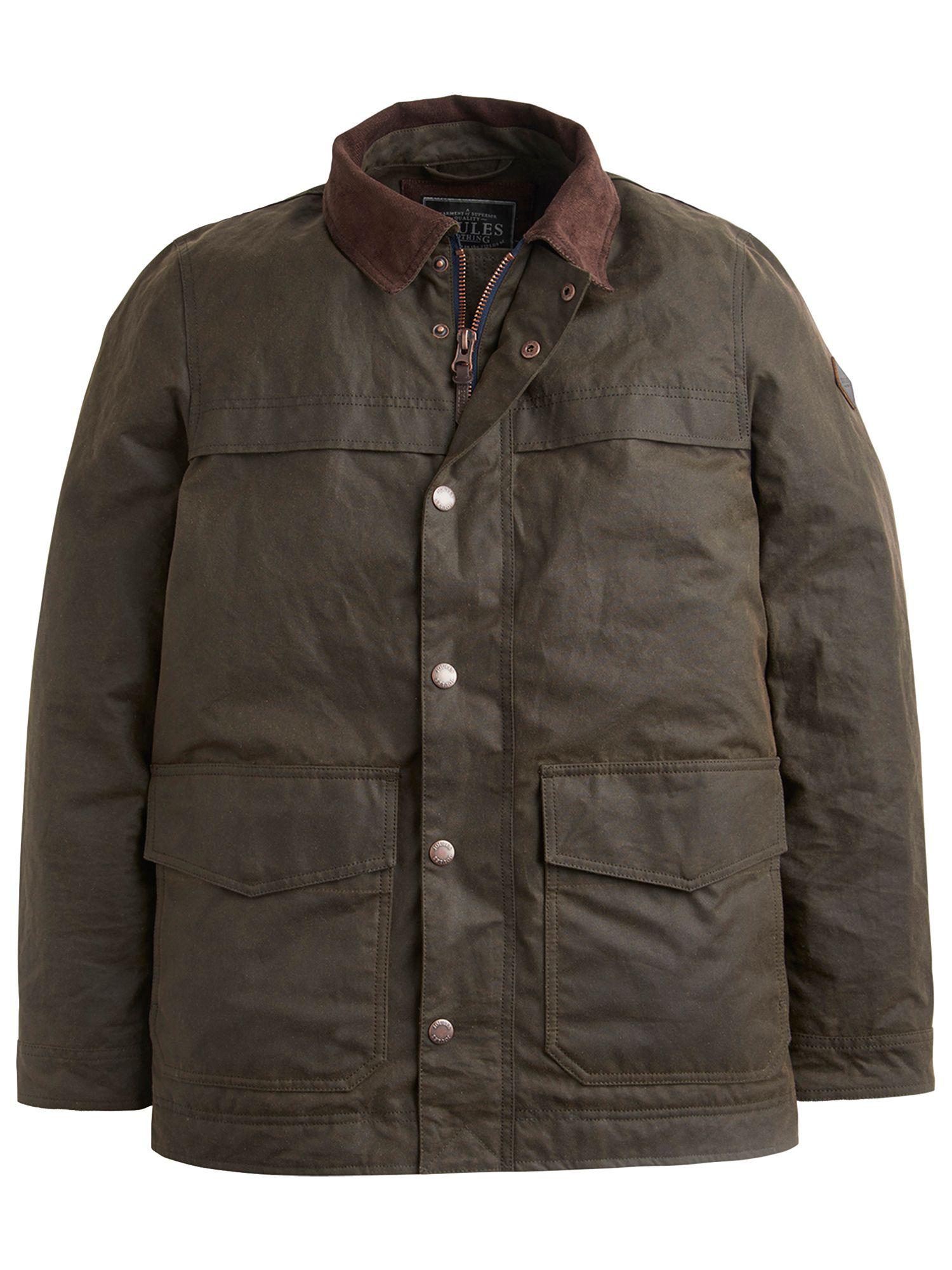 Joules Cotton Halley Stevenson Wax Jacket in Olive (Green) for Men - Lyst