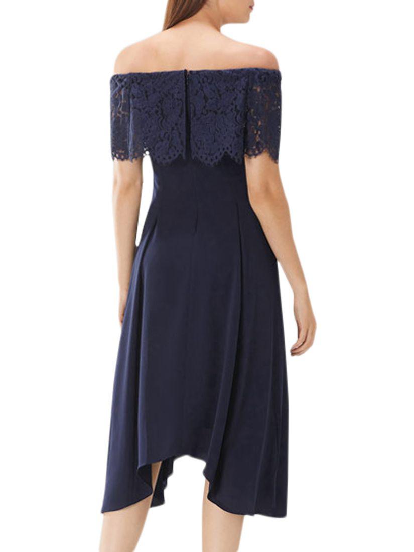 oriel lace bardot dress