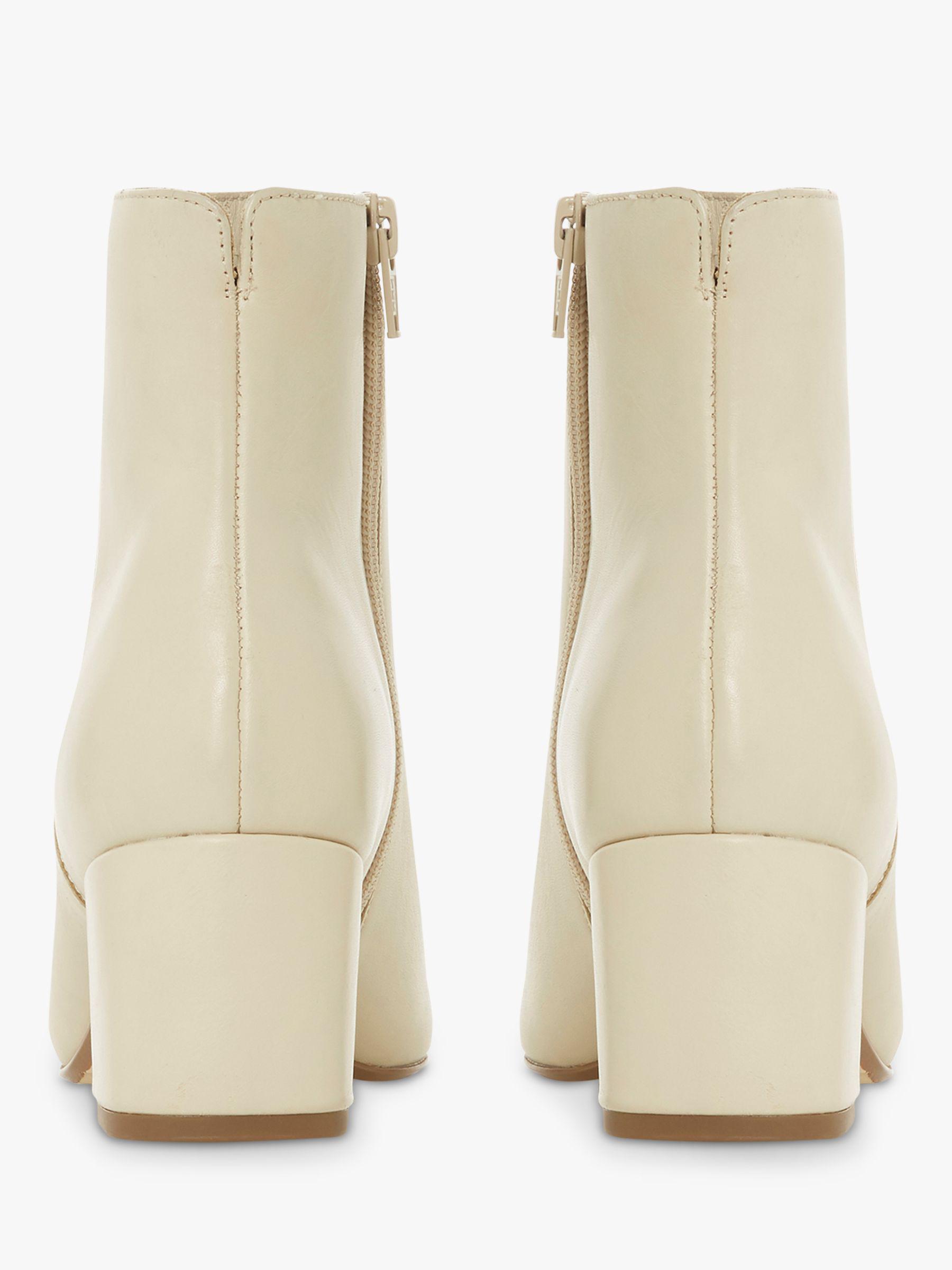 Dune Omarii Block Heel Ankle Boots in Natural | Lyst UK