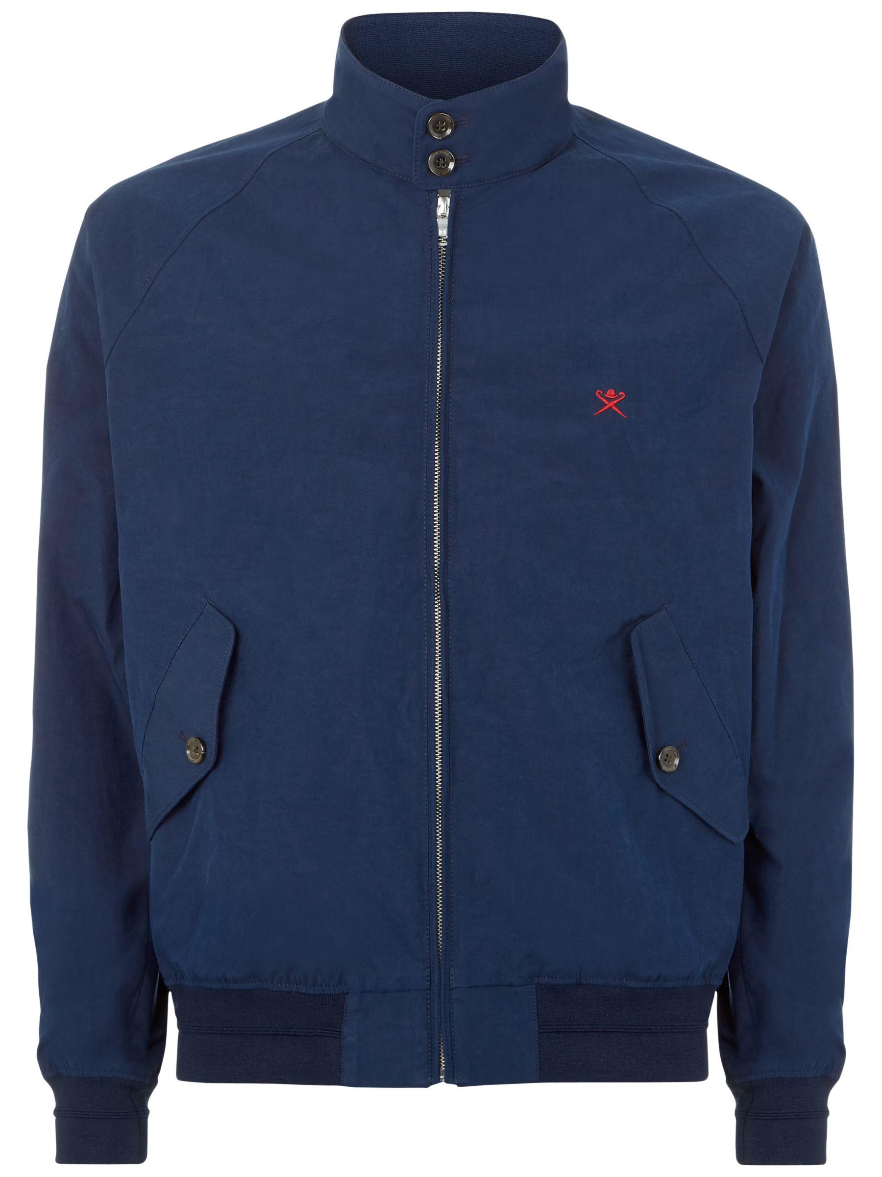 Hackett Cotton Harry Classic Harrington Jacket in Navy (Blue) for Men