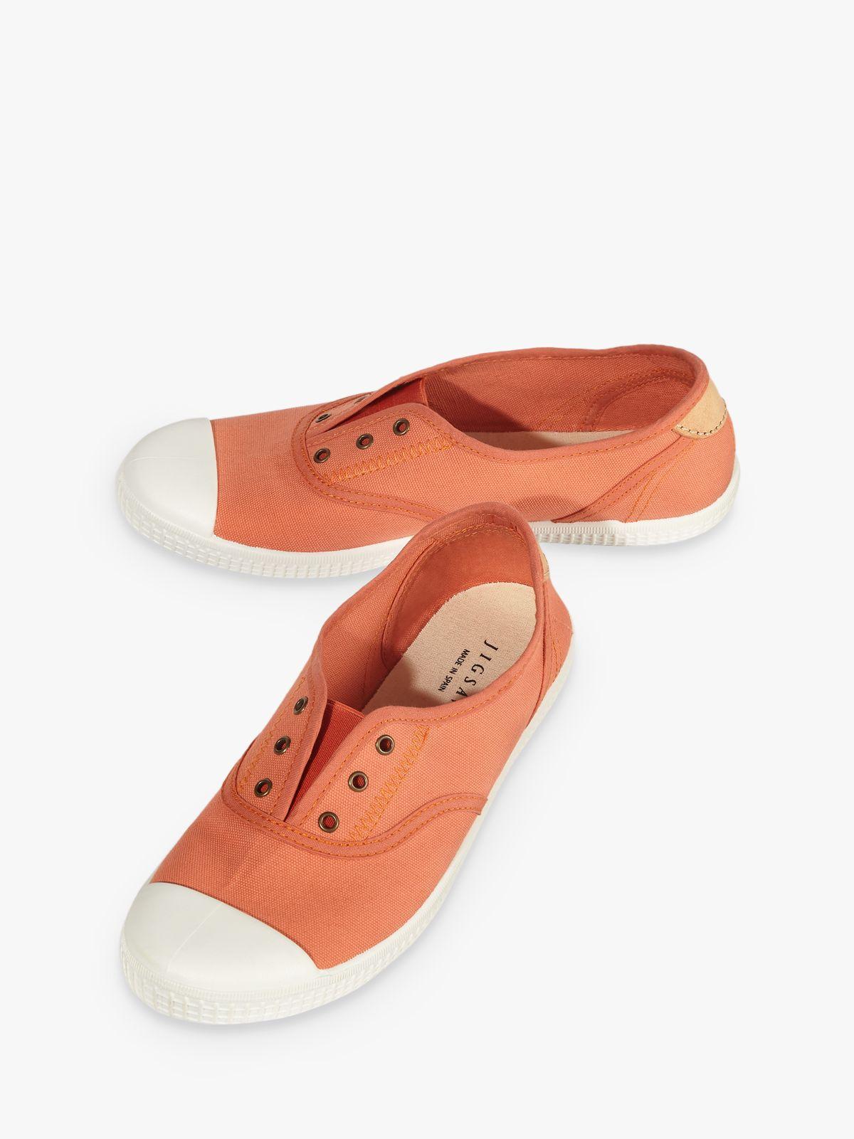 jigsaw libby slip on canvas plimsolls