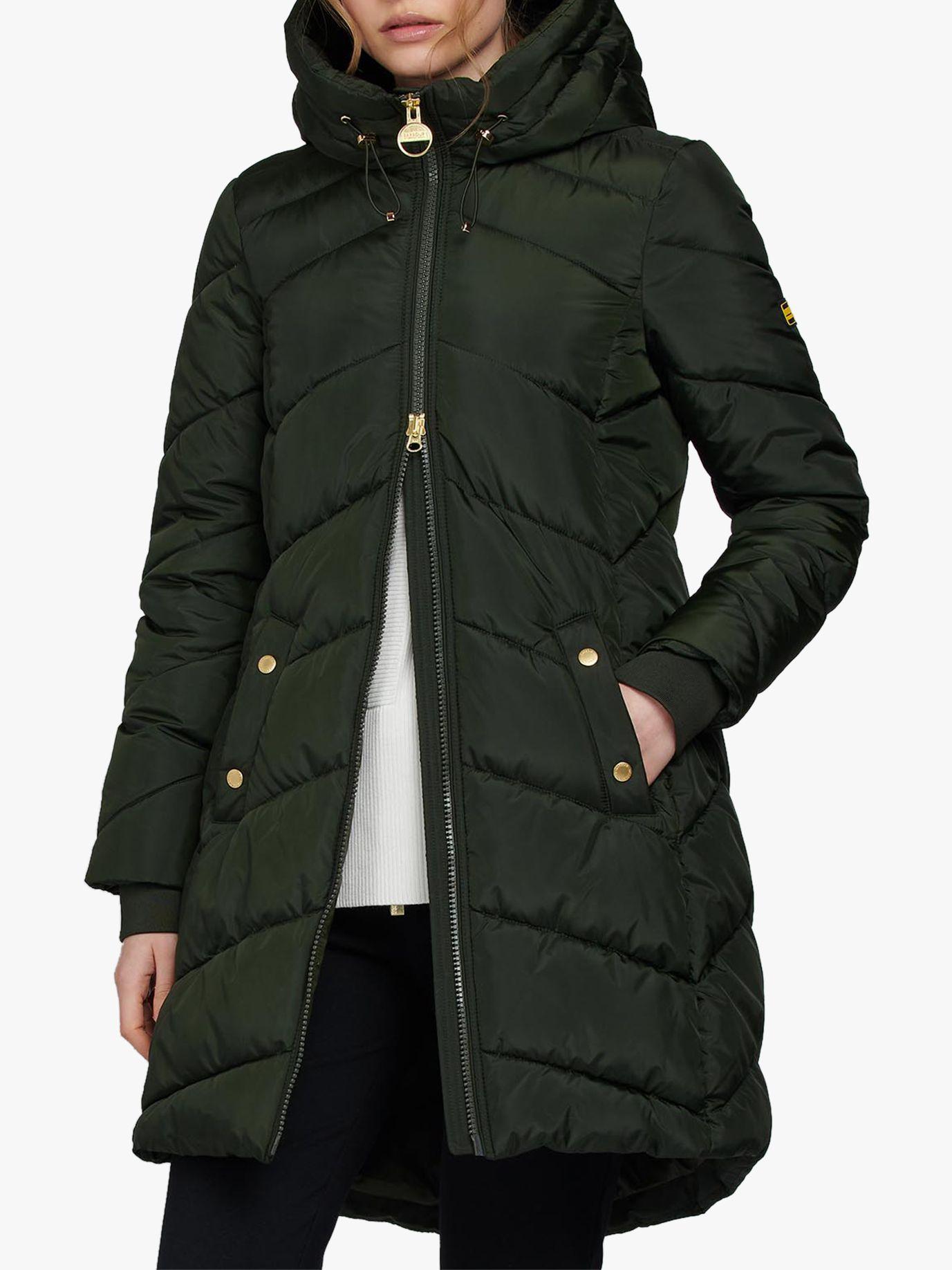 barbour braeside coat green