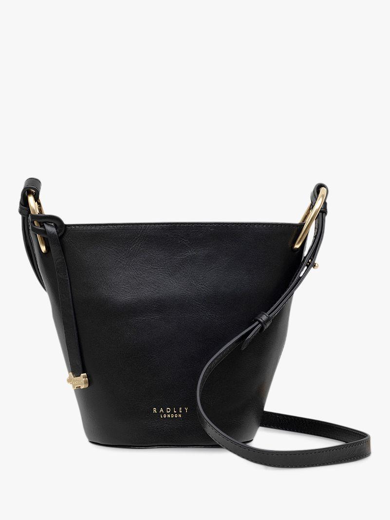 radley black leather cross body bag