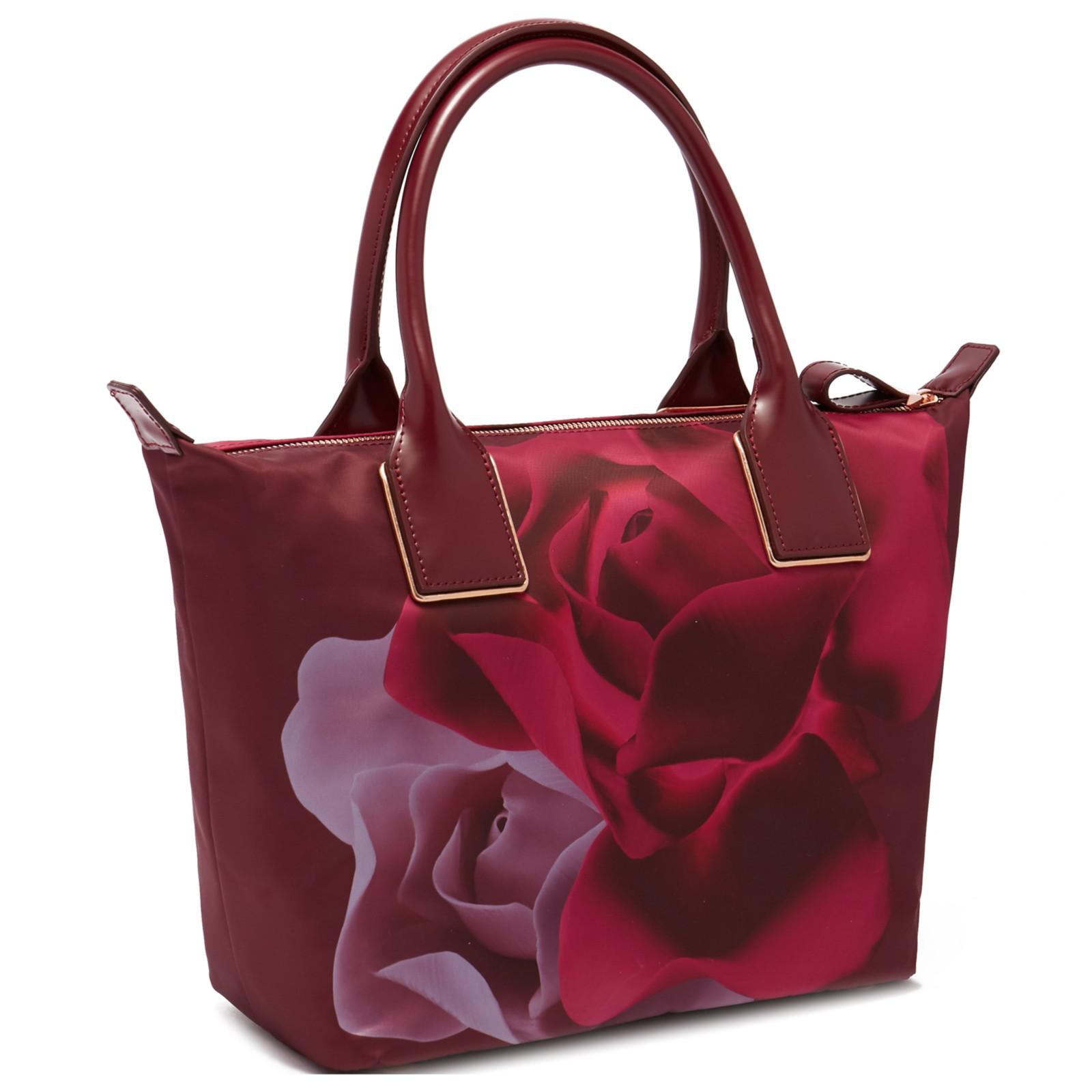 Ted Baker Luzula Porcelain Rose Small Tote Bag in Maroon (Red) Lyst