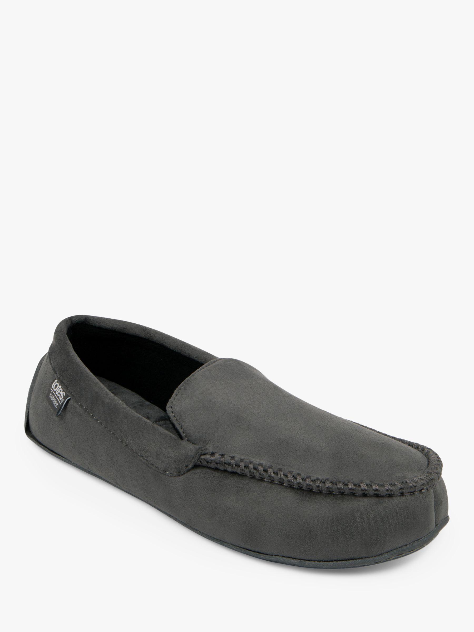 Totes Pillowstep Driving Moccasin Slippers in Grey for Men Lyst UK