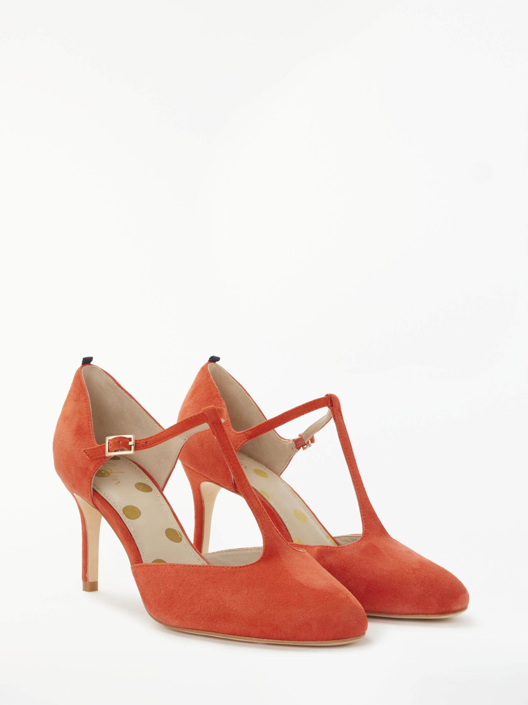 red t bar court shoes